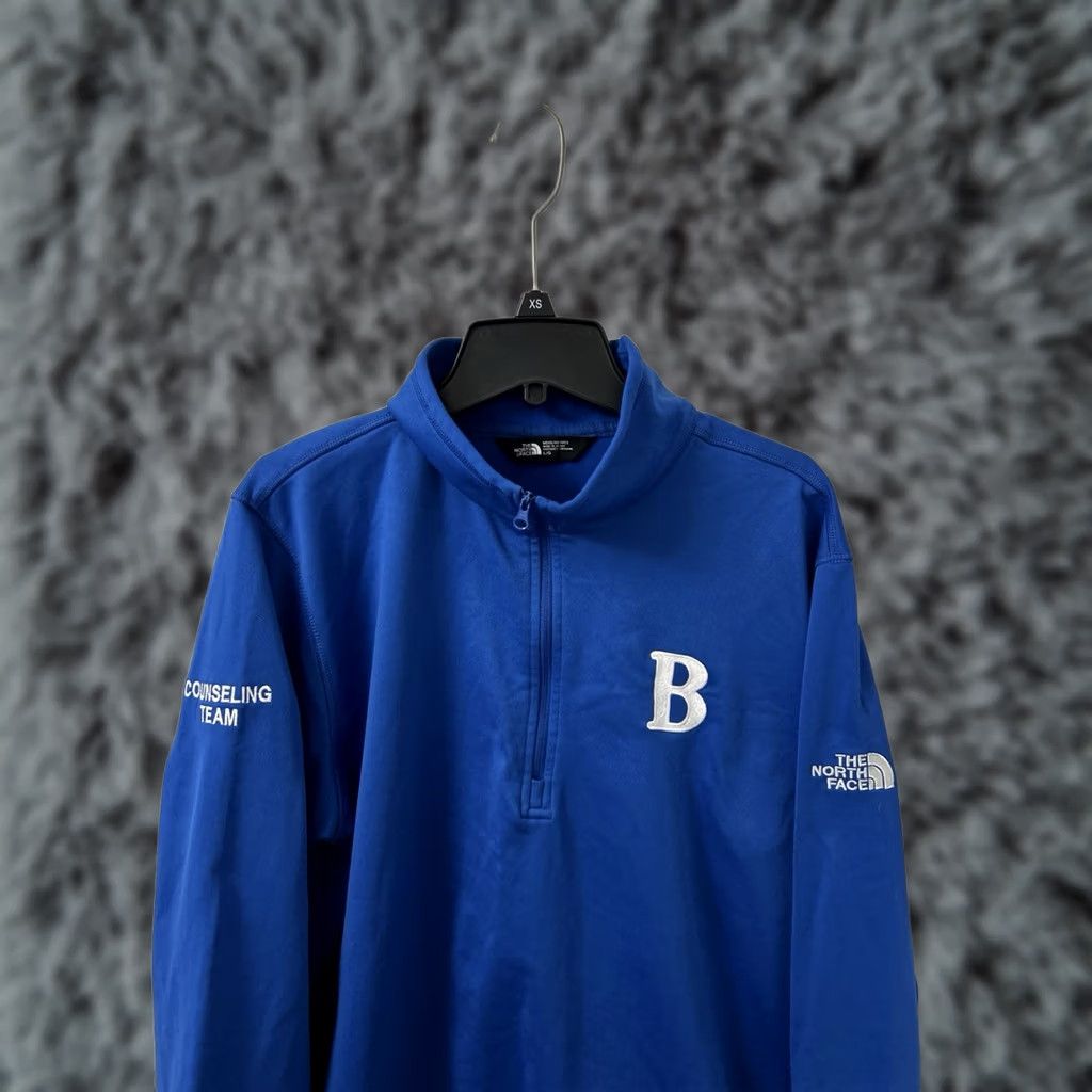 The North Face The North Face 1/4 Zip Mens Size Large Blue Pullover Sweatshirt Long Sleeve Size US L / EU 52-54 / 3 - 1 Thumbnail