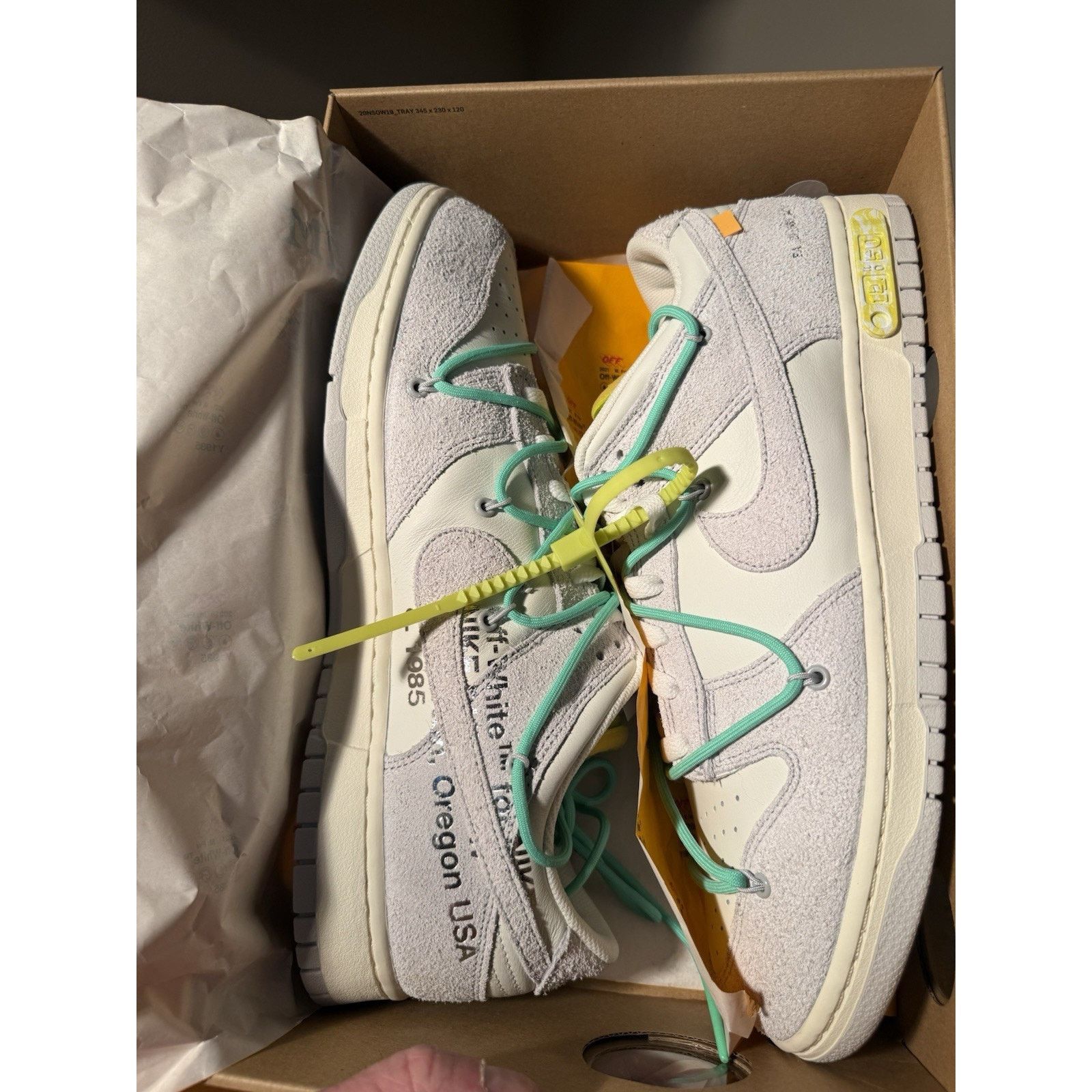 Nike NIKE x OFF WHITE DUNK LOW LOT 14/50 SZ 14 BRAND NEW All OG Size US 14 / EU 47 - 15 Thumbnail