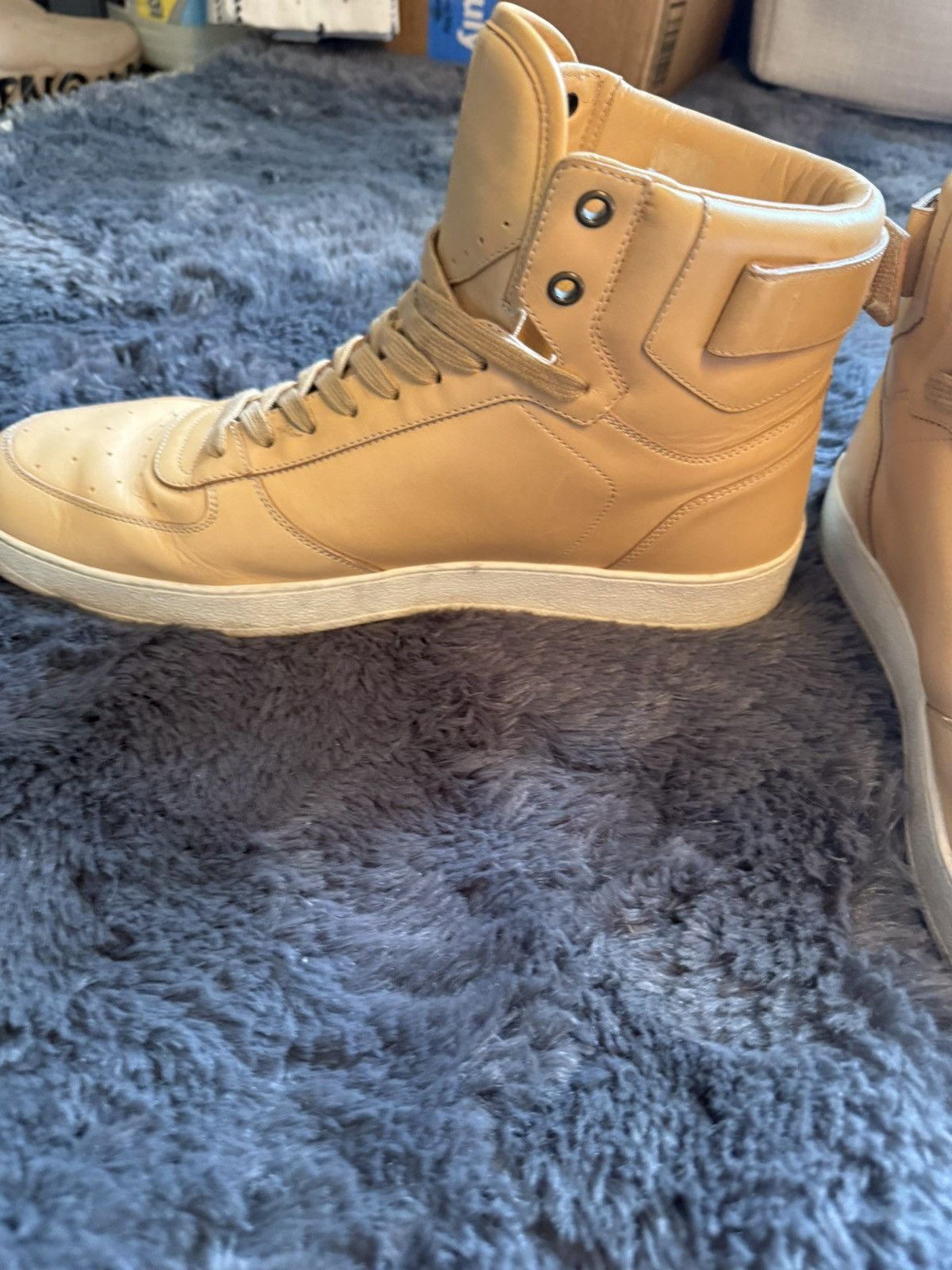 Louis Vuitton Louis Vuitton Natural Vegan Tan Leather Rivoli High Top Size US 9.5 / EU 42-43 - 9 Thumbnail
