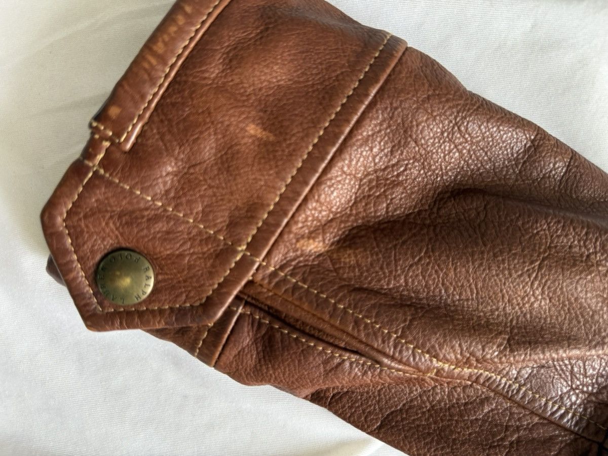 Polo Ralph Lauren Ralph Lauren Western Styling Leather Jacket - Brown, Size [M Size US M / EU 48-50 / 2 - 8 Thumbnail