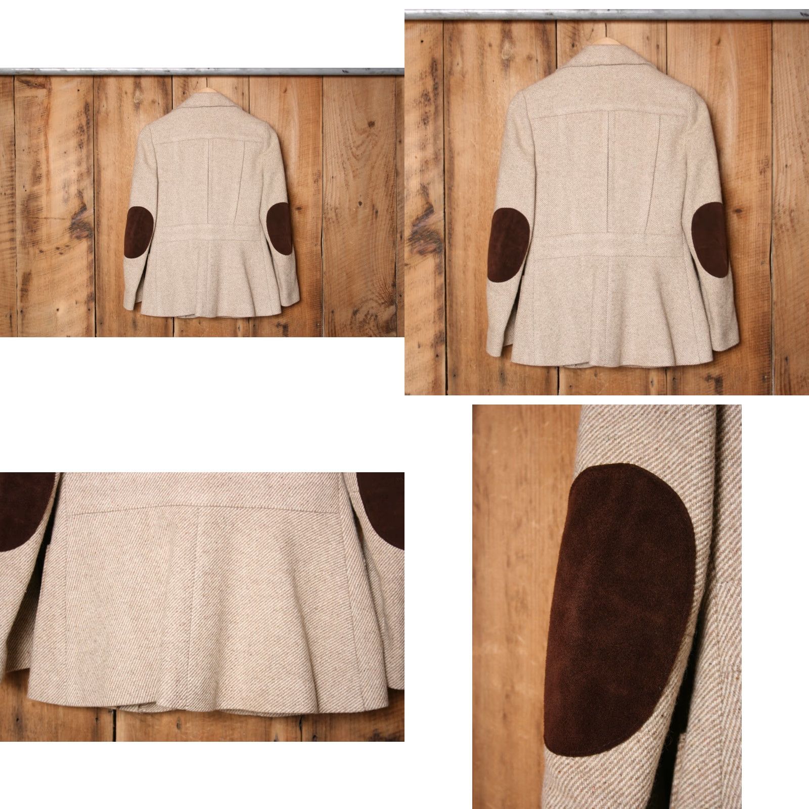 Vintage VINTAGE Light Brown Wool Equestrian Riding Jacket Blazer XS Women Button Closure Credit: Unbranded Size XS / US 0-2 / IT 36-38 - 8 Thumbnail