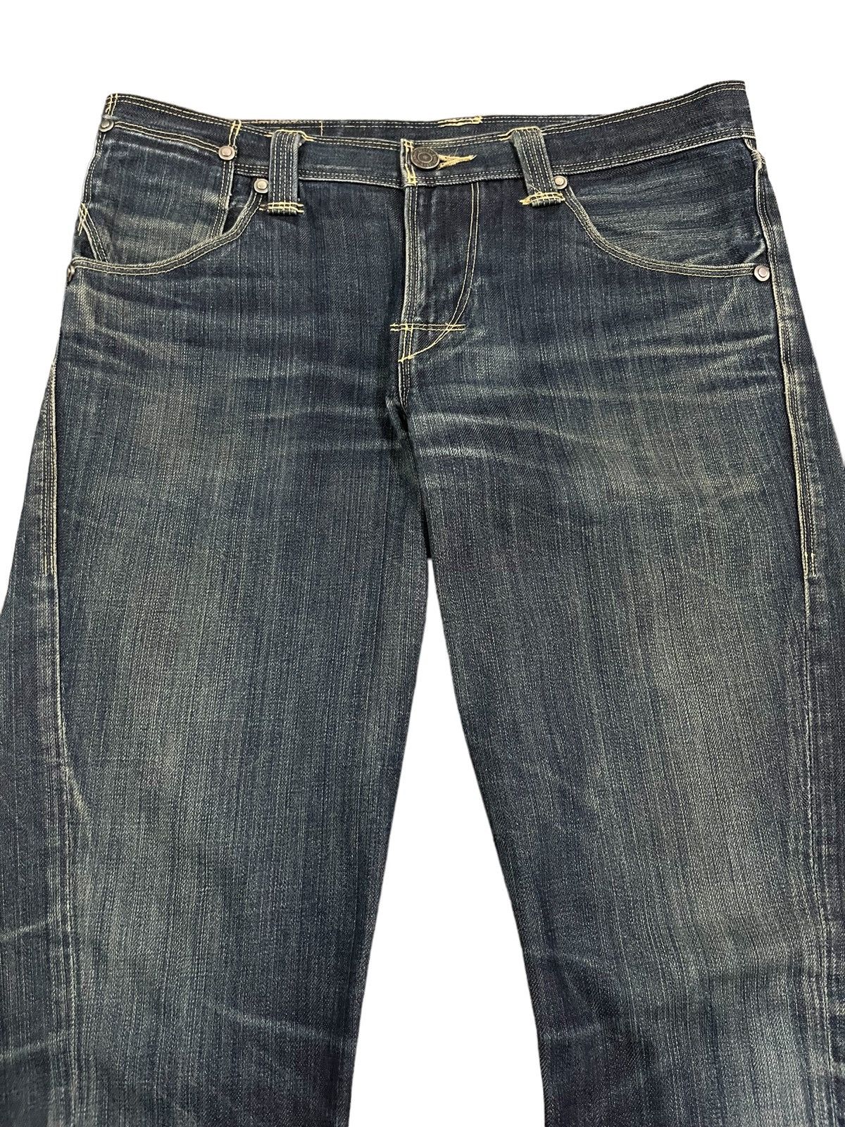 Levi's Vintage 90s Levis Engineered Loose Ripped Twisted Leg Jeans Size US 33 - 3 Thumbnail