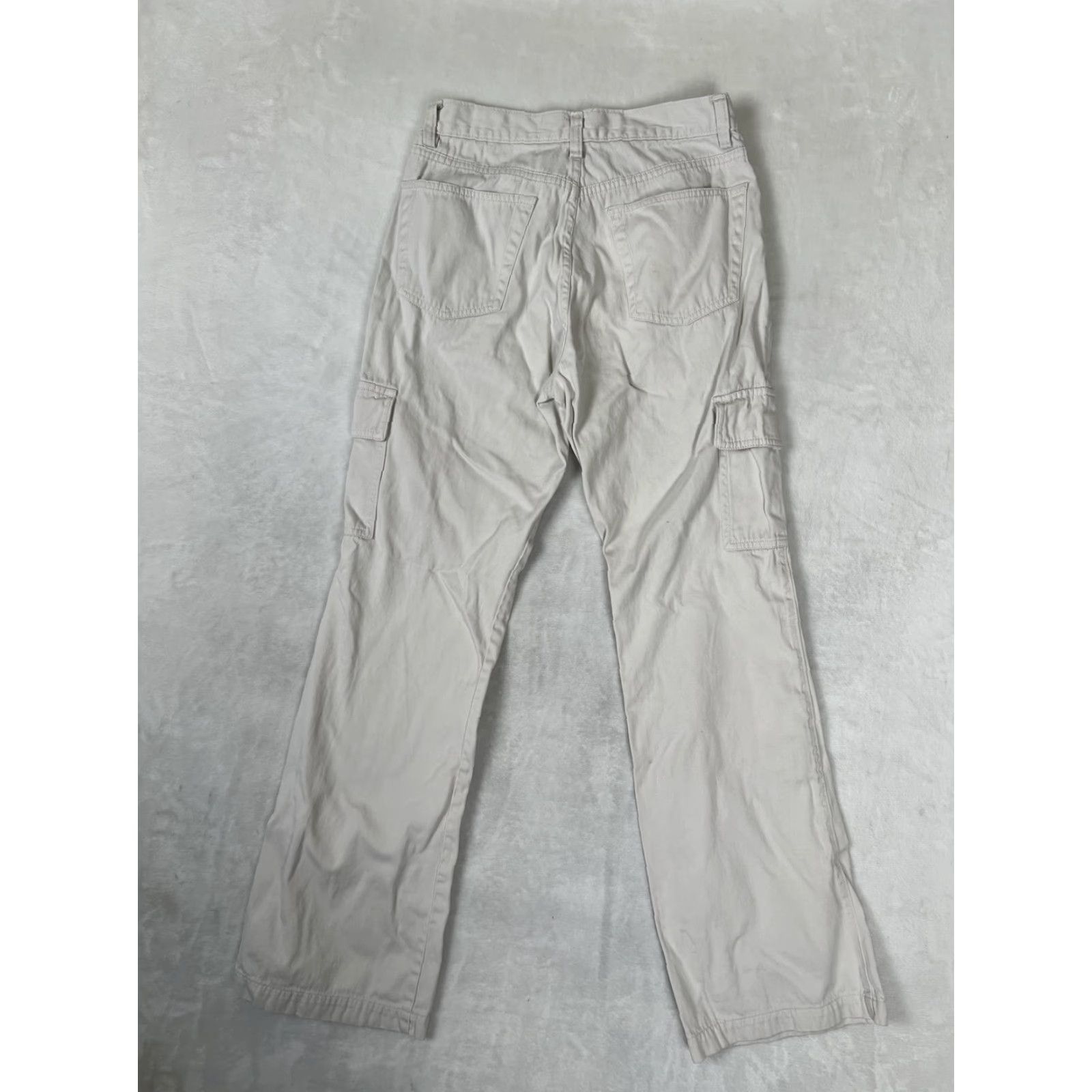 Gap VTG Gap Cargo Pants Womens 6 Beige Flare Leg Twill Utility Pockets Casual Y2K Size 28" / US 6 / IT 42 - 6 Thumbnail