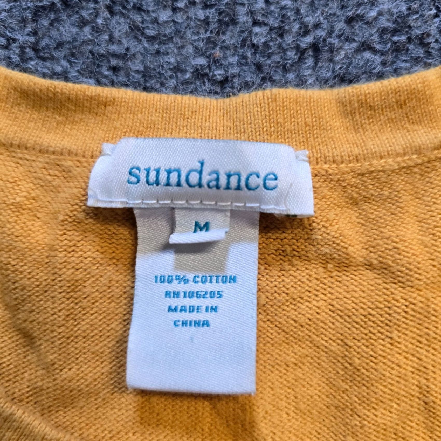 Vintage Sundance Sweater Cardigan Shirt Womens Size M Yellow Embroidery Capsule Casual Bohemian 90s? Size M / US 6-8 / IT 42-44 - 3 Thumbnail