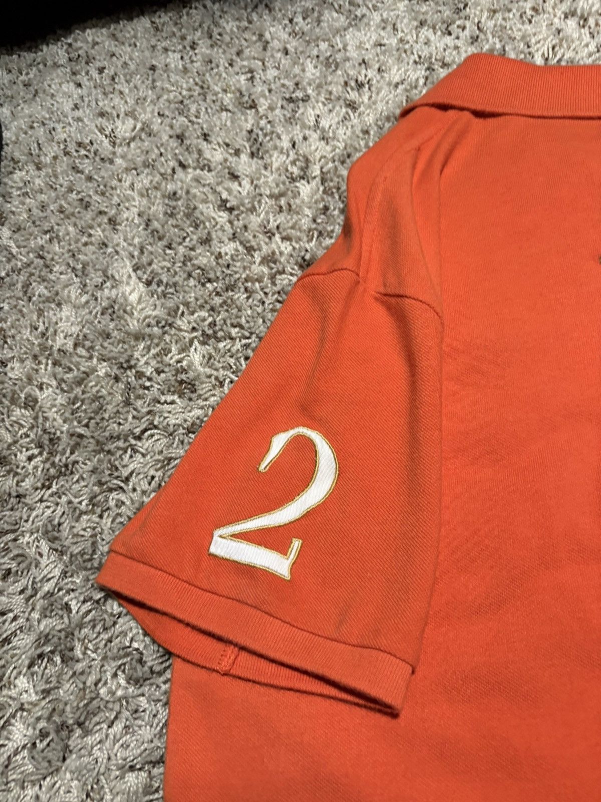 Polo Ralph Lauren Polo Ralph Lauren Blackwatch Polo Orange Tee Size US XL / EU 56 / 4 - 7 Thumbnail