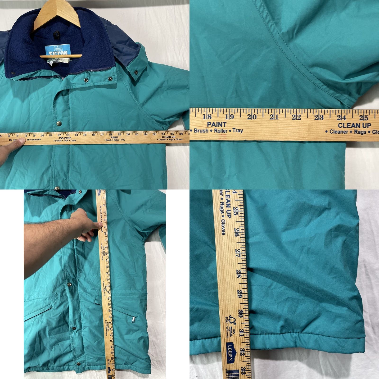 Vintage VINTAGE Woolrich Jacket Mens Large Blue Windbreaker Teton Gore Tex Hooded Zip Size US L / EU 52-54 / 3 - 8 Thumbnail