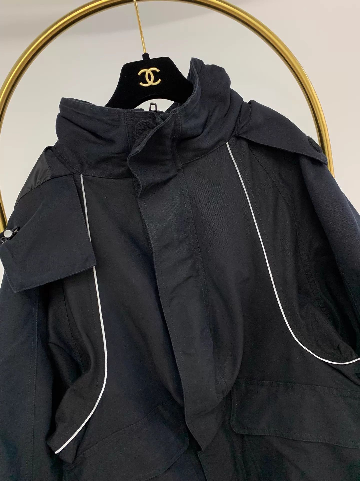 Balenciaga BALENCIAGA Black Blue Shell Jacket Size 36 Size XS / US 0-2 / IT 36-38 - 2 Thumbnail