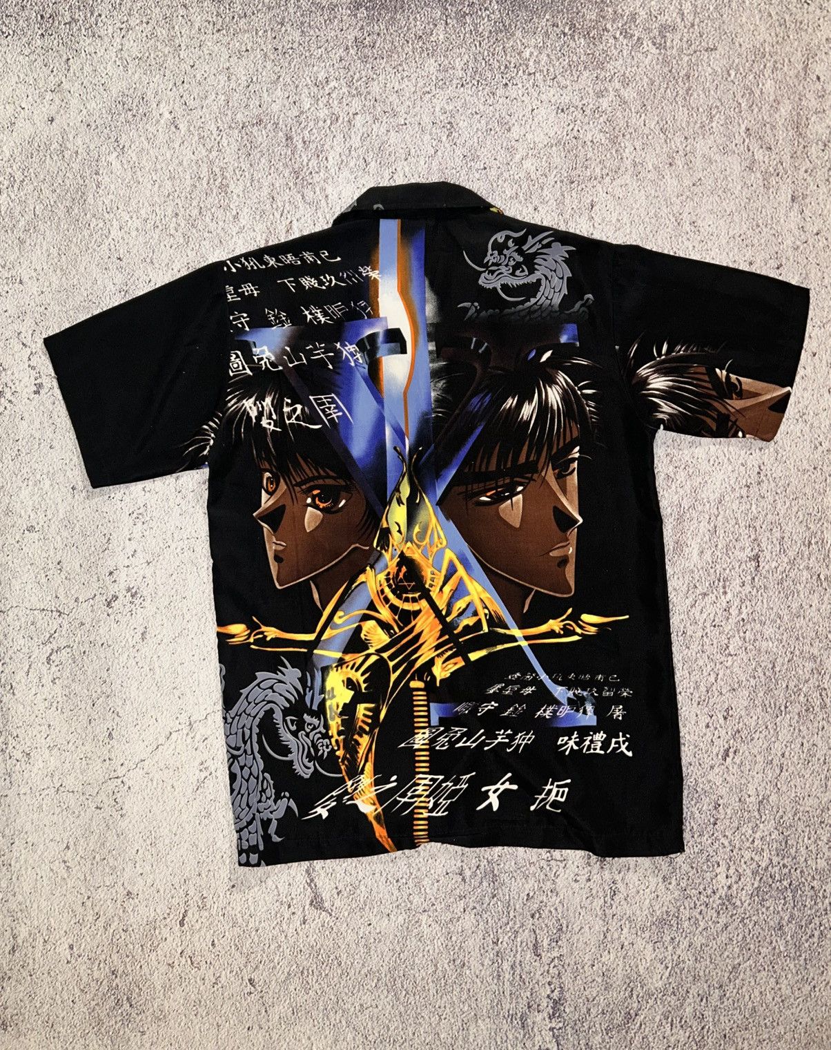 Vintage Vintage Y2K Anime Button Up Veezo Samurai Dracgon Tribal Size US L / EU 52-54 / 3 - 7 Thumbnail