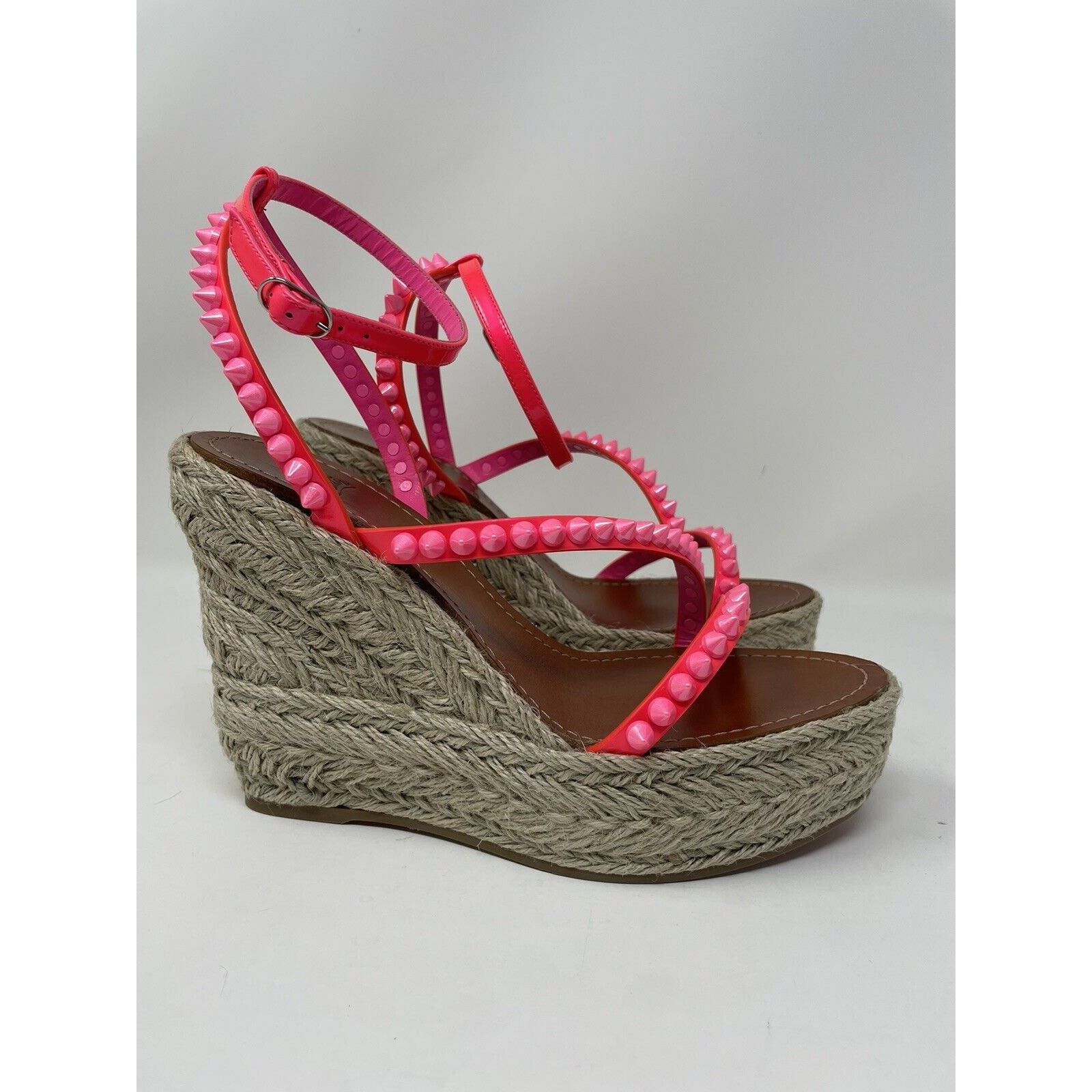 Christian Louboutin Christian Louboutin Mafaldina Zeppa 120 Pink NIB 39 Size US 9 / IT 39 - 1 Thumbnail