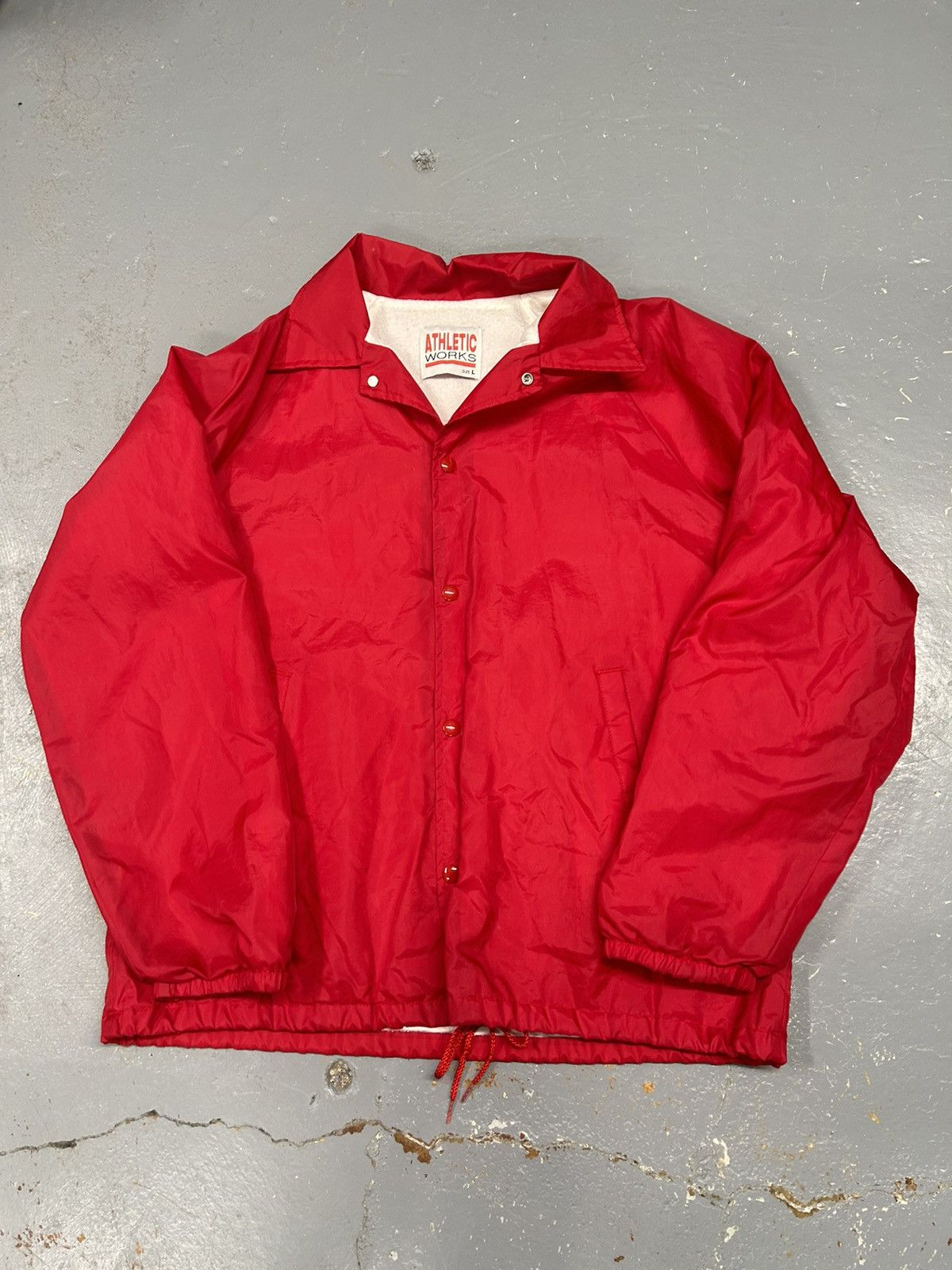Japanese Brand × Vintage Crazy Vintage 90s Essential Red Coach Jacket Windbreaker Size US L / EU 52-54 / 3 - 1 Thumbnail