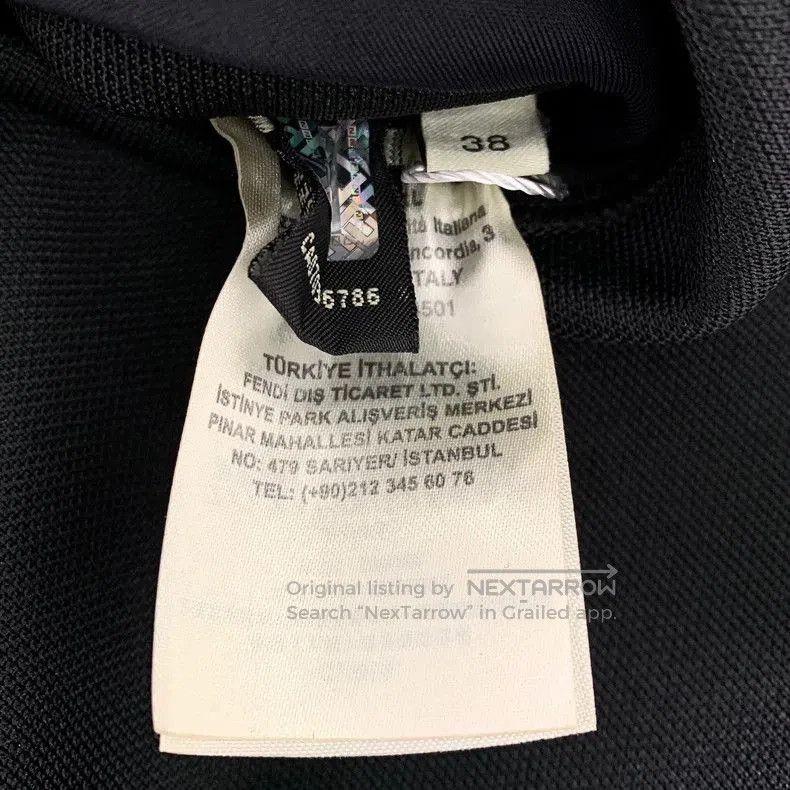 Fendi Fendi Black Logo Panel Short Sleeve Dress. Size ONE SIZE - 7 Thumbnail