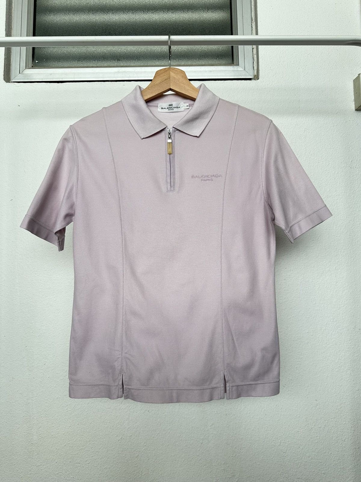 Balenciaga 90’s Balenciaga polo zipper up tee Size US S / EU 44-46 / 1 - 5 Thumbnail