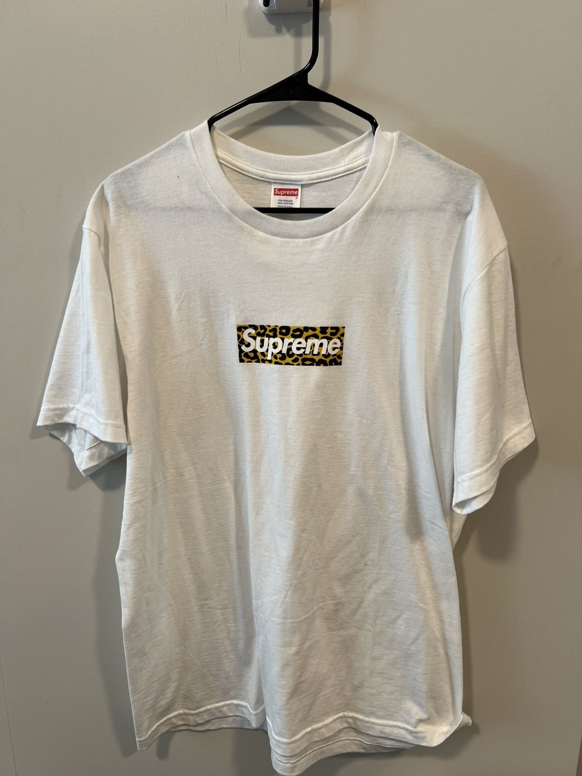 Supreme Supreme Shanghai box logo tee leopard | Grailed