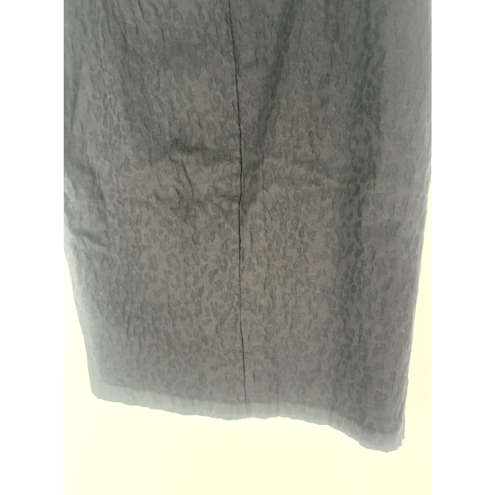 Vintage SOHO Black Textured Midi Pencil Skirt Womens Size M Casual Business Party Workwear Stretch Elastic Waist Size 32" / US 10 / IT 46 - 6 Thumbnail