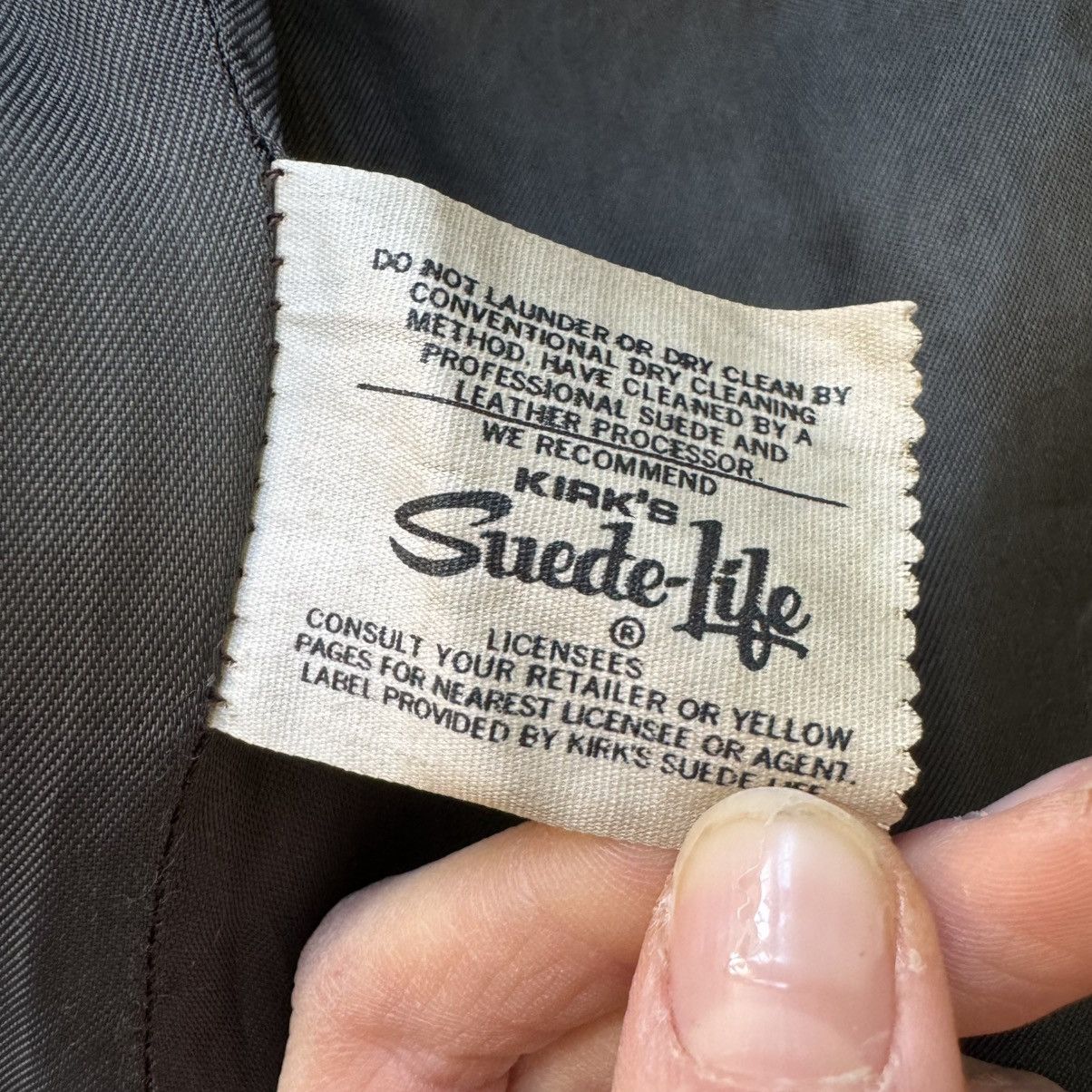 Other Vintage Rigid Suede Leather Jacket Size S / US 4 / IT 40 - 7 Thumbnail