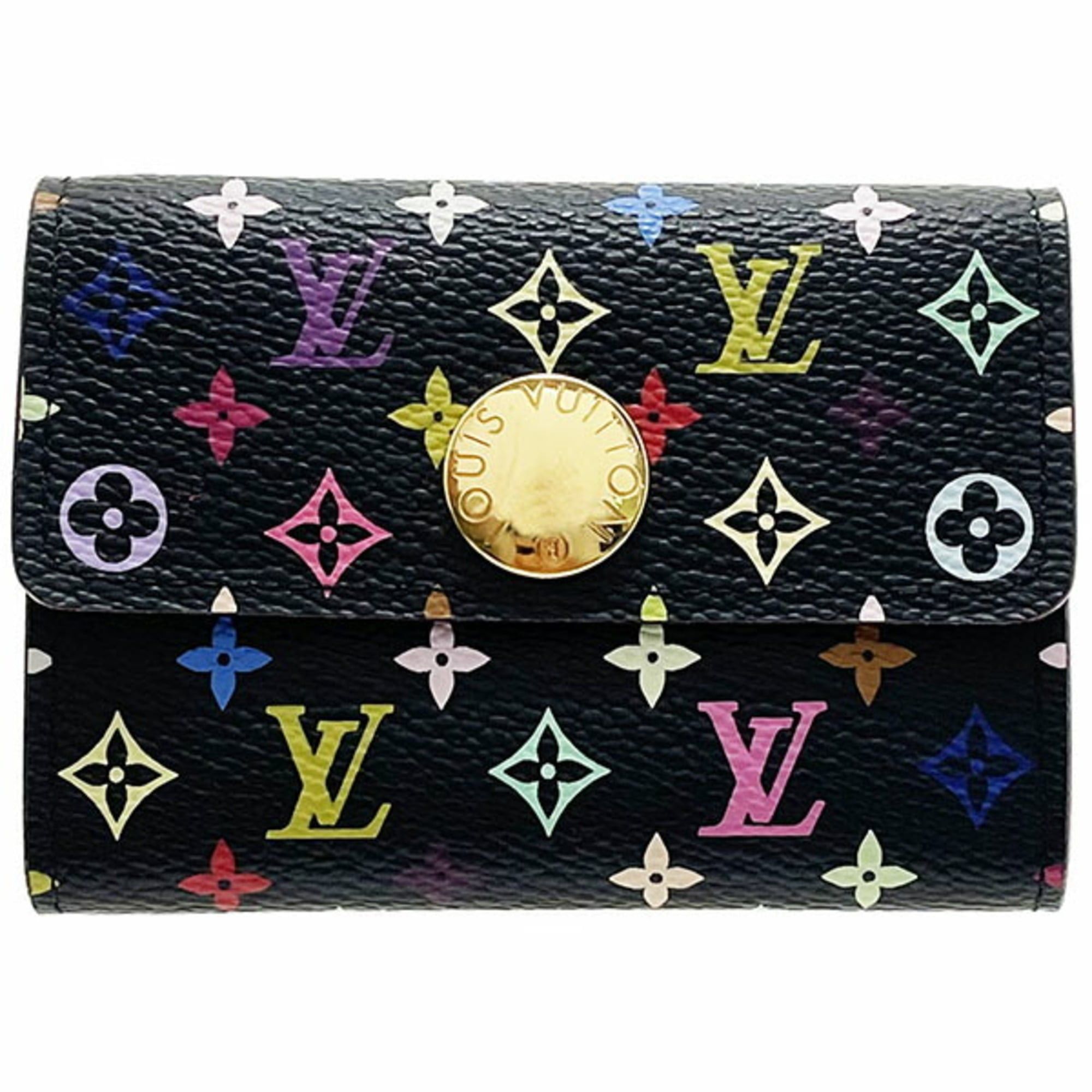 Louis Vuitton Louis Vuitton Monogram Multicolor Coin Case, Porte Monnaie Cozy, Noir Black, M60007, LOUIS VUITTON Purse, Women's, AK-16848 Size ONE SIZE - 1 Thumbnail