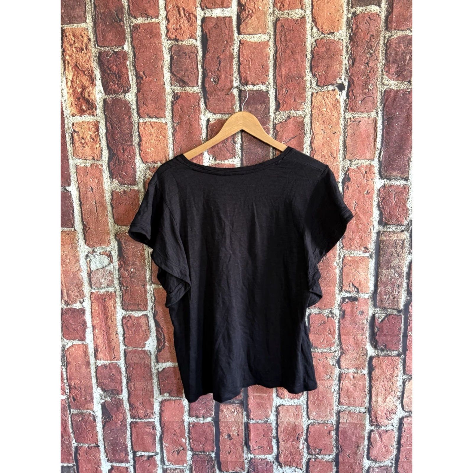 Vintage Chicos Womens Black Short Sleeve T-shirt Size Large Size L / US 10 / IT 46 - 2 Thumbnail