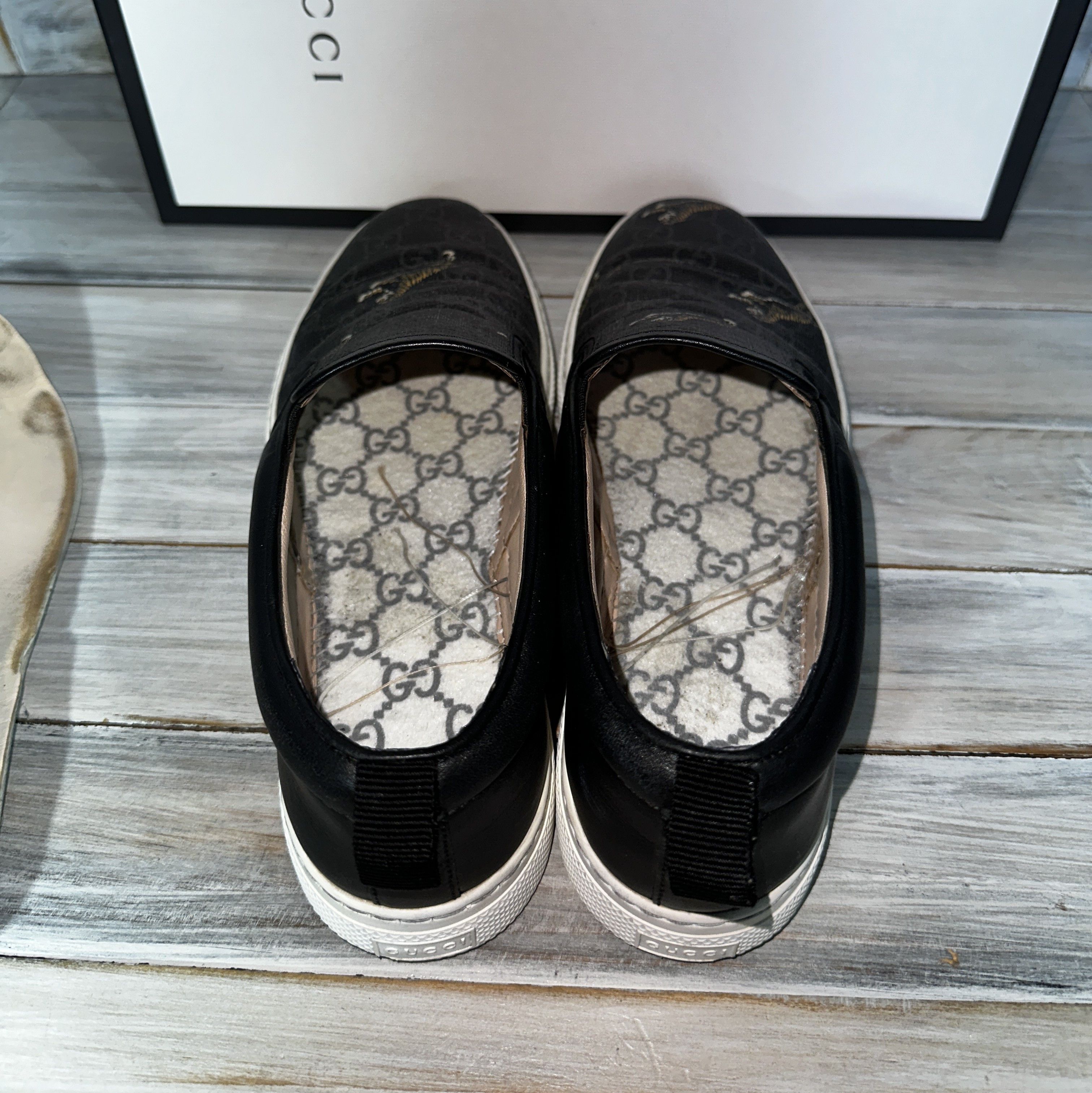 Gucci GUCCI GG Supreme Tiger Slip On Sneakers Made In Italy Luxury Size US 7 / EU 40 - 13 Thumbnail