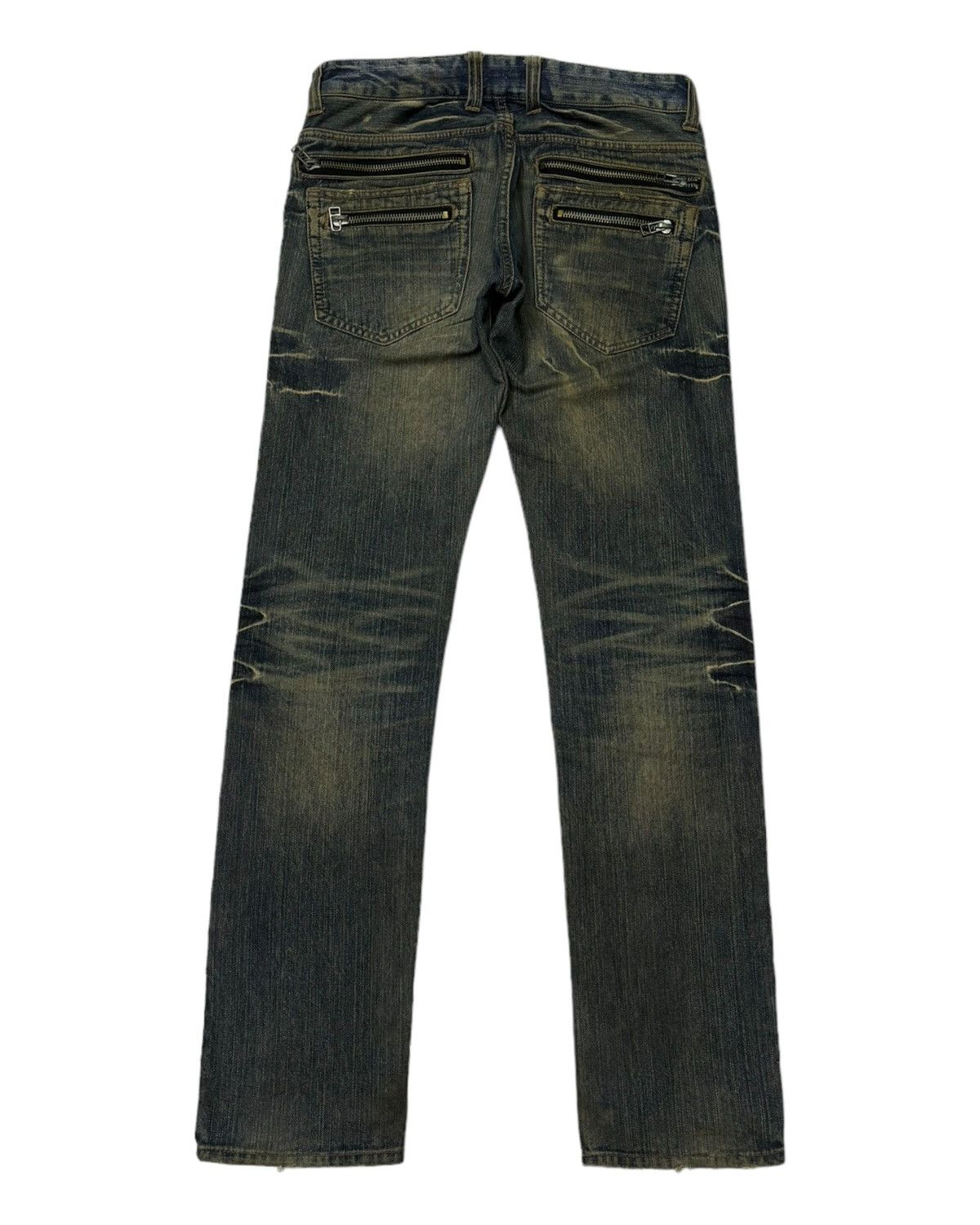 Hysteric Glamour × If Six Was Nine × Japanese Brand ROOT THREE STYLE DISTRESSED PUNK STYLE DENIM PANTS JEANS Size US 32 / EU 48 - 3 Thumbnail