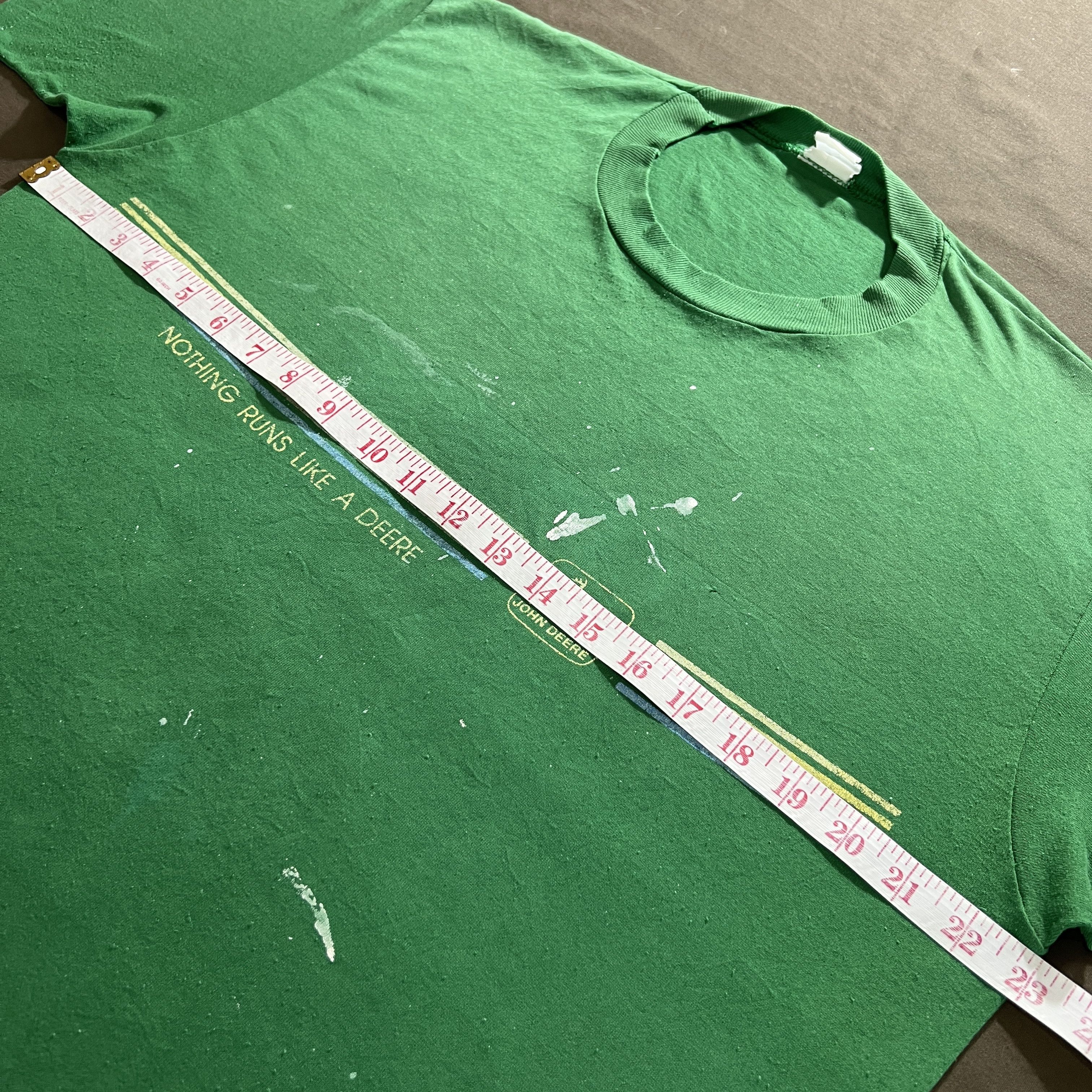 John Deere × Vintage Rare Vintage 90s John Deere Promo Tee XL Faded Thrashed Size US XL / EU 56 / 4 - 16 Thumbnail