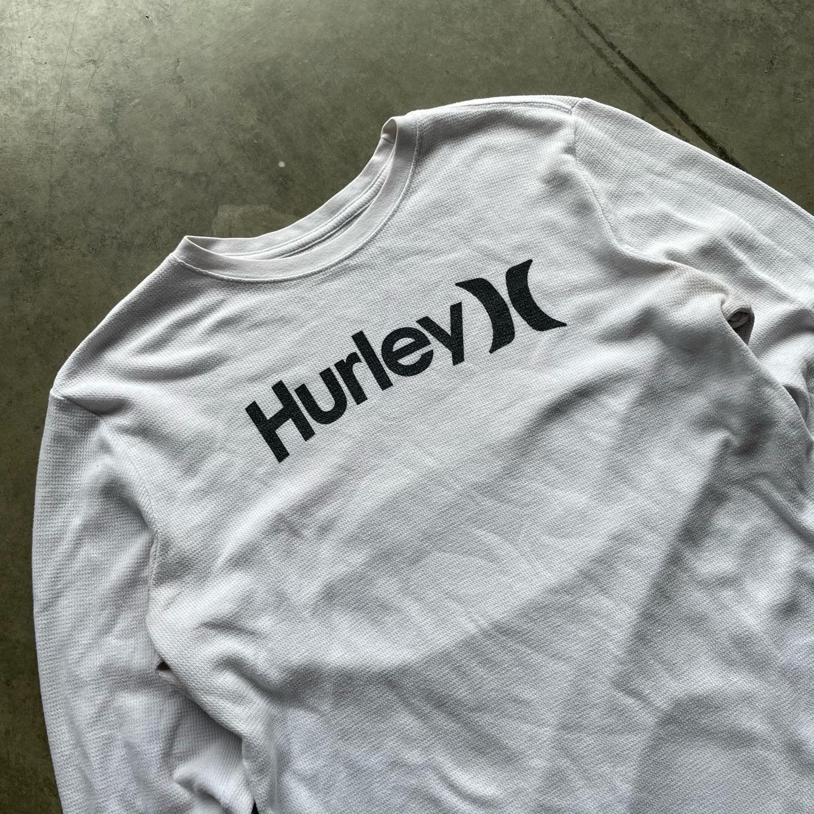 Vintage Y2K HURLEY WHITE THERMAL LONGSLEEVE SHIRT LARGE Size US L / EU 52-54 / 3 - 2 Thumbnail