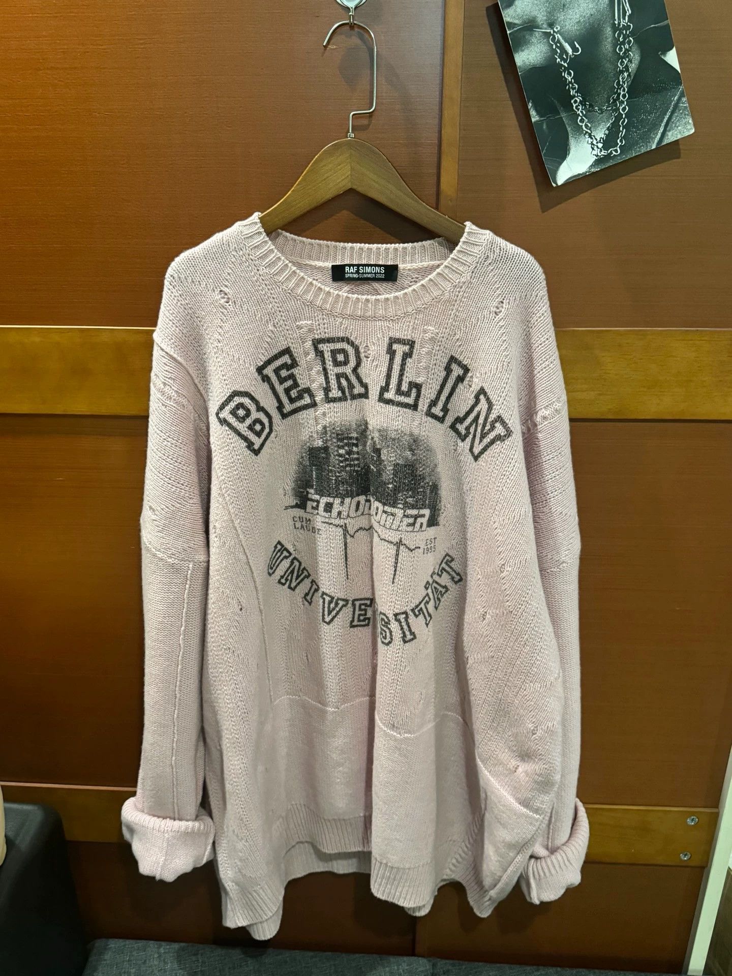 Raf Simons Raf Simons Berlin 22 Pink Oversized Sweater Size 2 Size US M / EU 48-50 / 2 - 1 Thumbnail