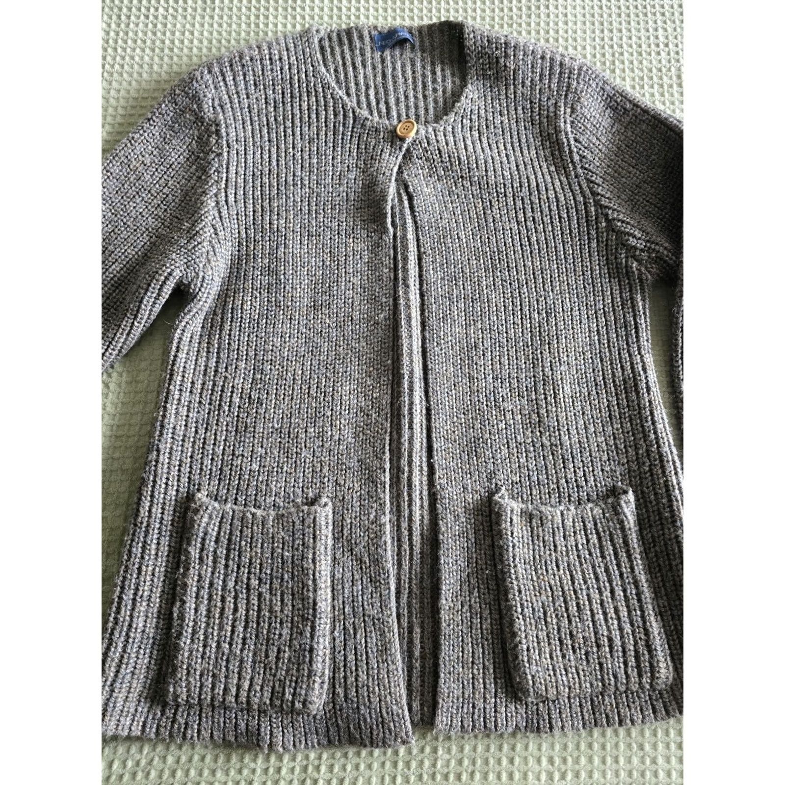 Levi's VINTAGE Levi's Cardigan Sweater Womens Large Pockets Wool Neo Spirit 1980s Green Size L / US 10 / IT 46 - 4 Thumbnail