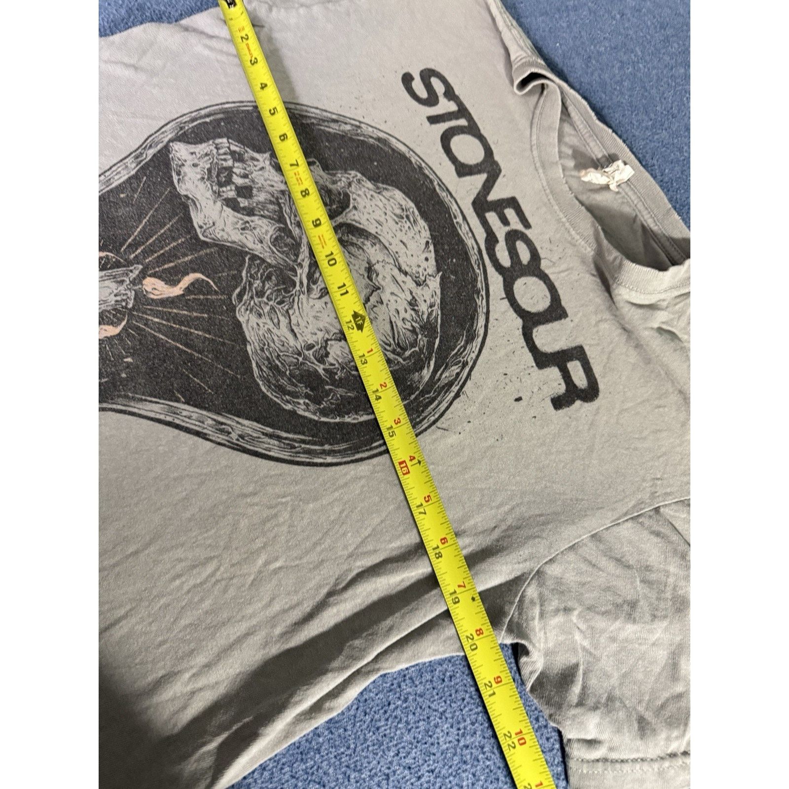 Delta Vintage Stone Sour Rock Band Grey T-Shirt Size M Size US M / EU 48-50 / 2 - 4 Thumbnail