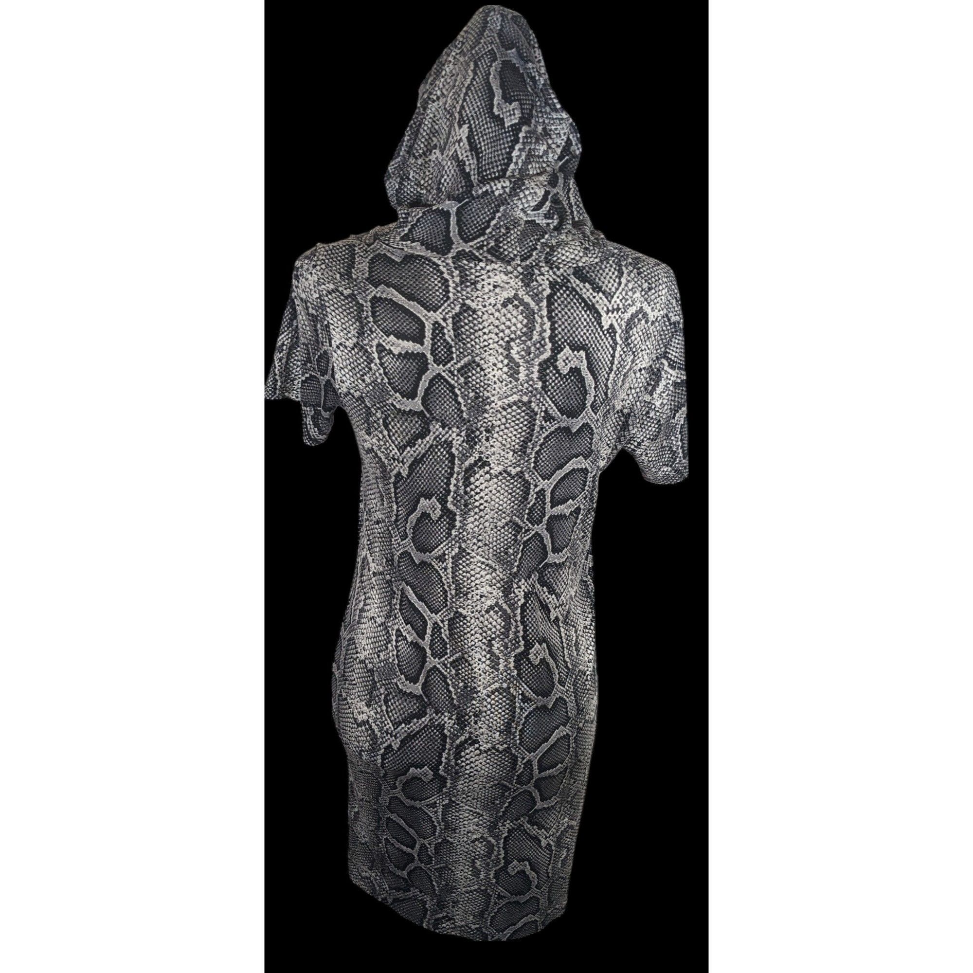 Michael Kors Michael Kors Snake Skin Print Hooded Lounge Dress Size S / US 4 / IT 40 - 3 Thumbnail