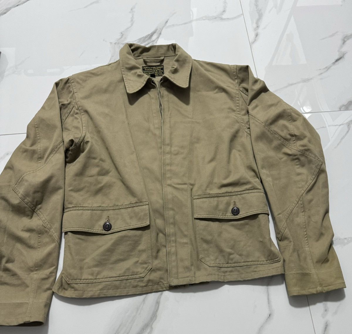 image of The Real Mccoys Type M-421A Real Mccoy Mfg. Co in Khaki, Men's (Size Small)