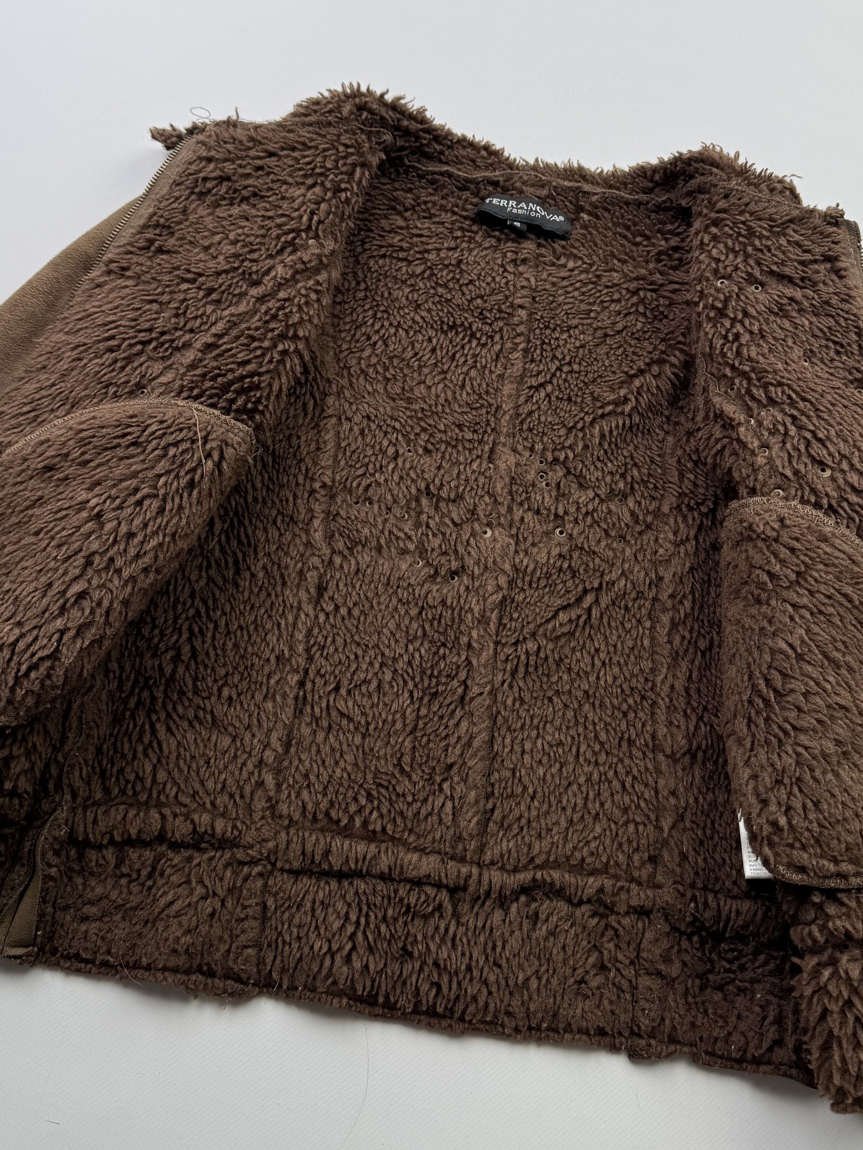 Japanese Brand Vintage Faux Sheepskin Cropped Jacket B773(V409)E2 Size S / US 4 / IT 40 - 5 Thumbnail