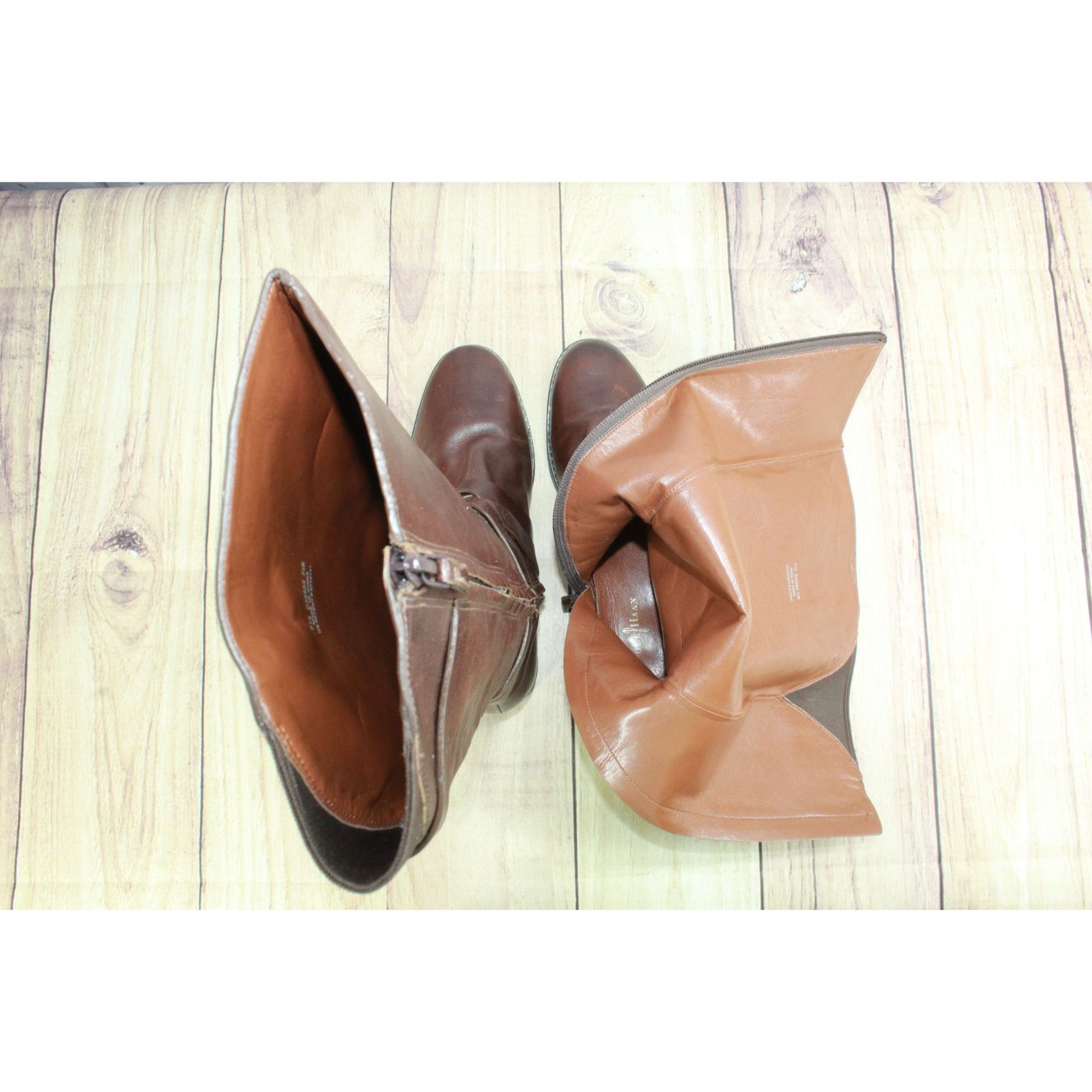 Cole Haan × Leather Cole Haan Leather Distressed Knee High Boots Size 7.5 B Size US 7.5 / IT 37.5 - 8 Thumbnail
