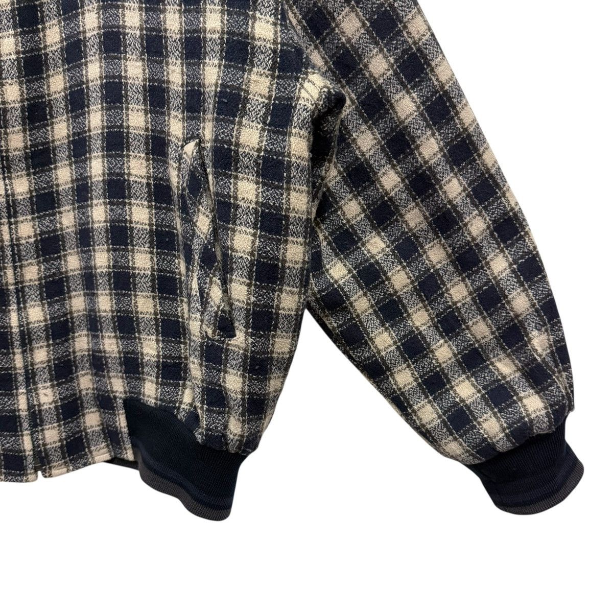 Lacoste Vintage Lacoste Chemise Wool Bomber Jacket Plaid Size US XL / EU 56 / 4 - 5 Thumbnail