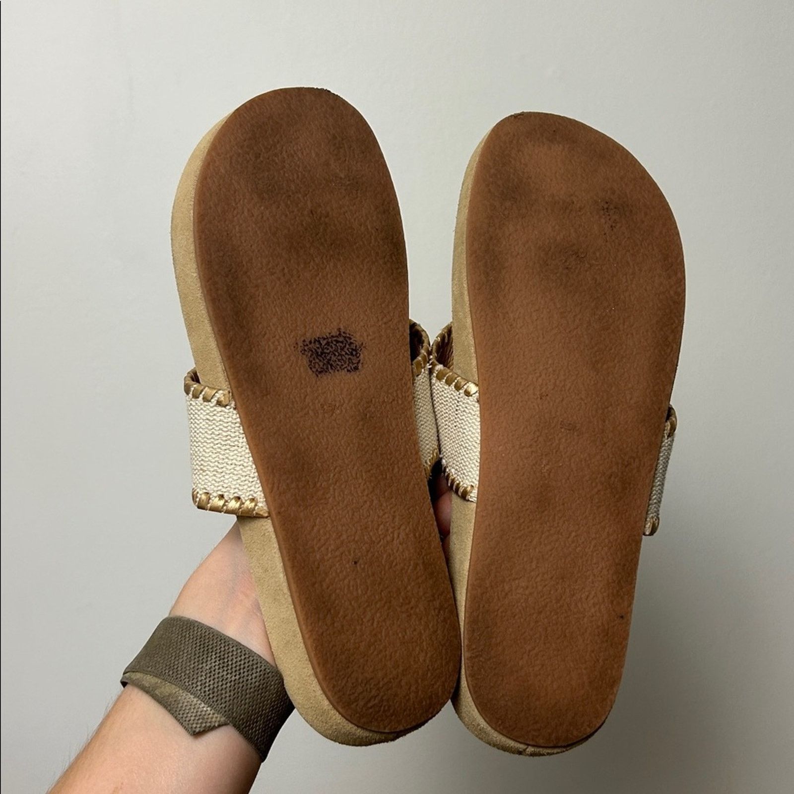 Jack Rogers Jack Rogers Embroidered Beach Scene Sandals Size US 8.5 / IT 38.5 - 6 Thumbnail
