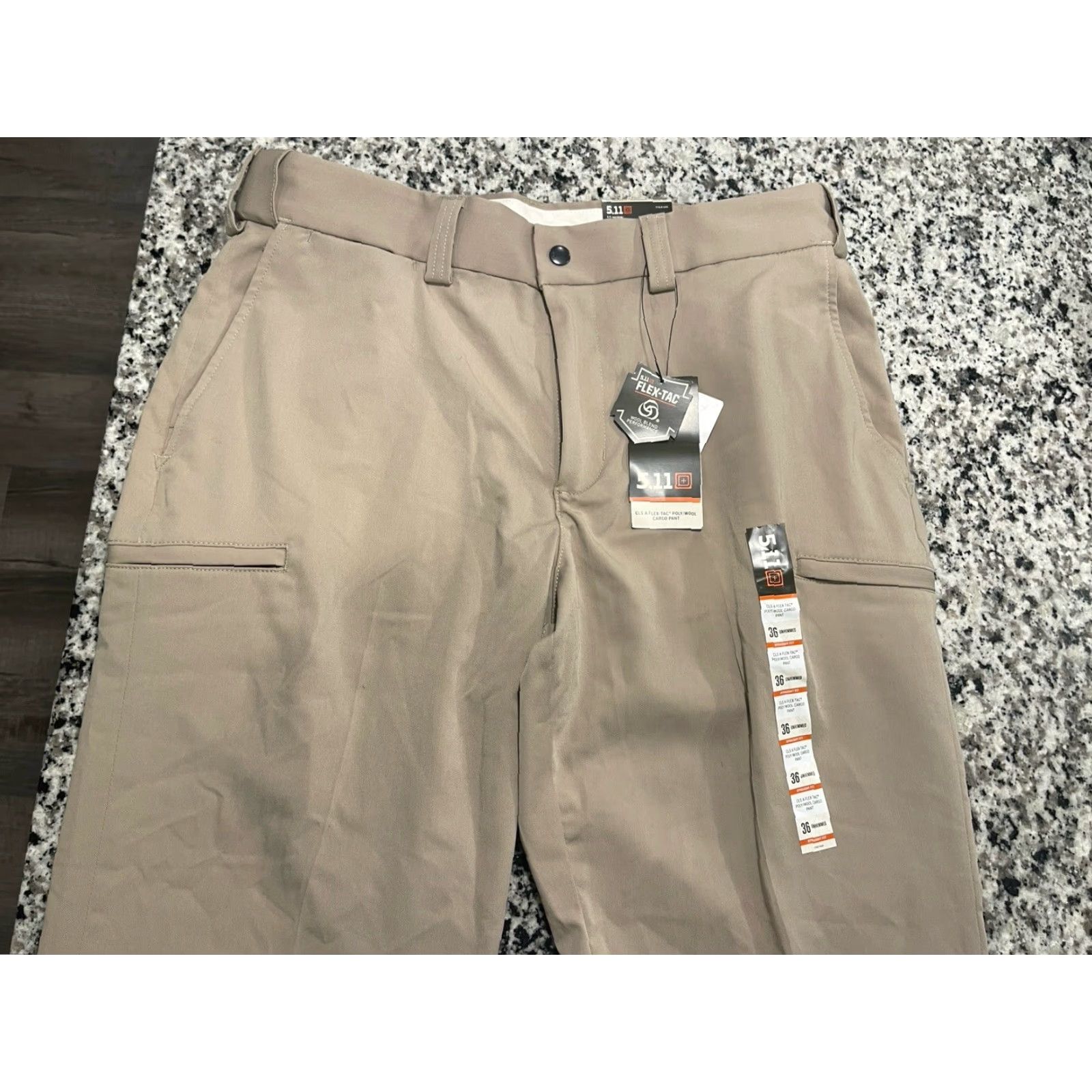 Vintage 5.11 Tactical CLS A Flex-Tac Cargo Pants Men's 36 Tan Unhemmed Canvas Size US 36 / EU 52 - 2 Thumbnail