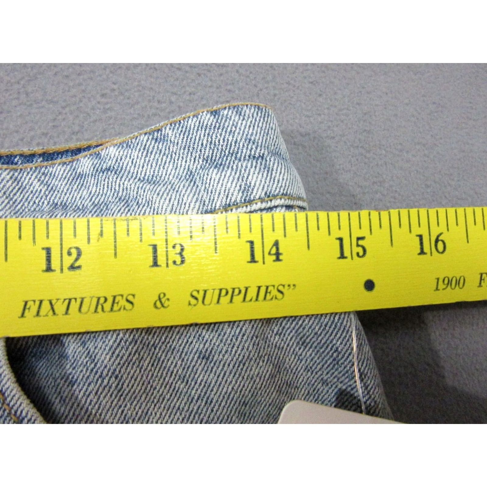 Free People Free People Blue Denim Skirt Womens A-Line Distressed Frayed Hem 28 Size 28" / US 6 / IT 42 - 7 Thumbnail