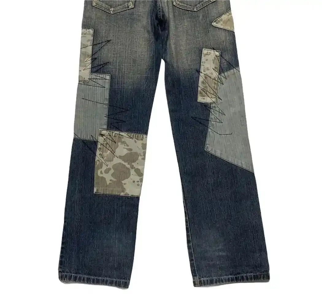 If Six Was Nine W29 L32🔥VINTAGE GAZOZ JEANS PATCHWORK VERY RARE DENIM PANTS Size US 29 - 8 Thumbnail