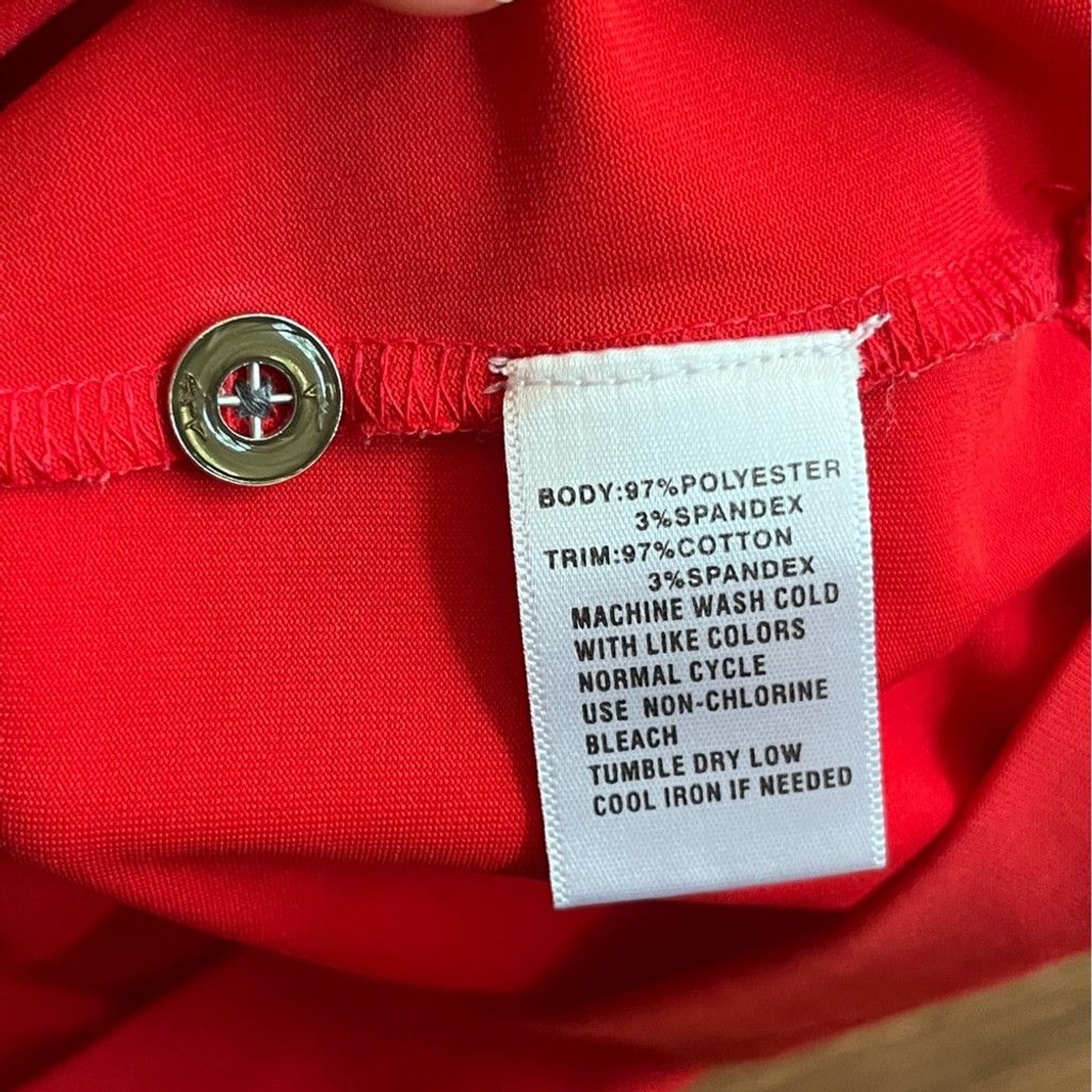 Greg Norman Greg Norman Short Sleeve PLAY Dry Red Polo – Size L ⛳ Size L / US 10 / IT 46 - 5 Thumbnail