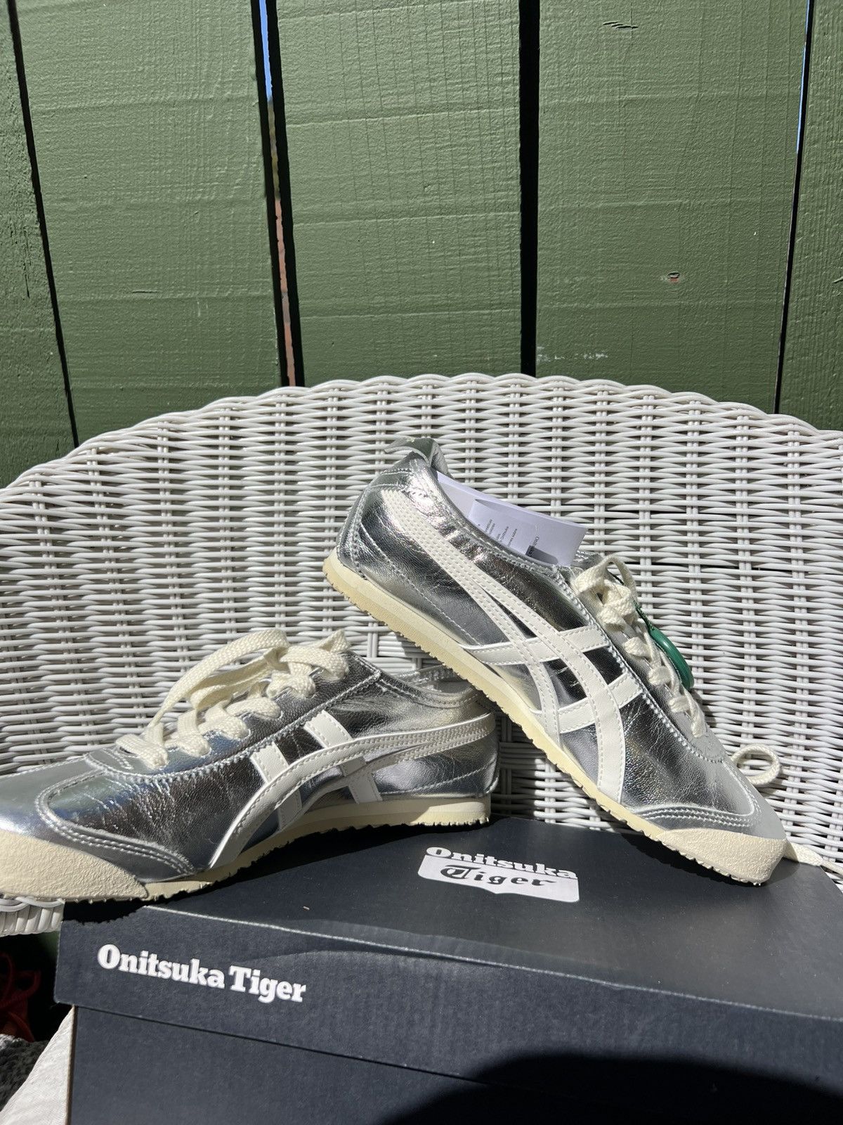 Onitsuka Tiger Onitsuka Tiger Mexico 66 Silver Off White Total 6.5 Size US 6.5 / IT 36.5 - 3 Thumbnail