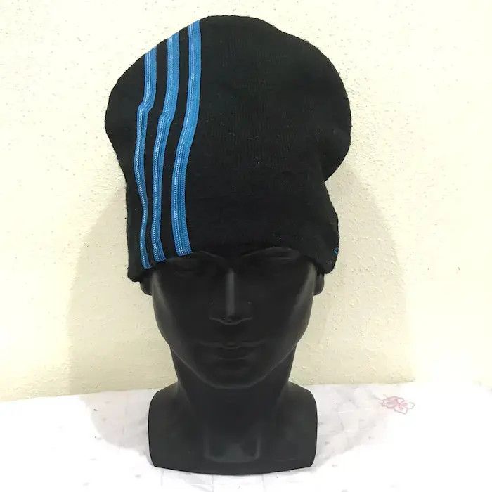 Adidas × Vintage Adidas Stripe Design Beanie Hat Size ONE SIZE - 2 Thumbnail