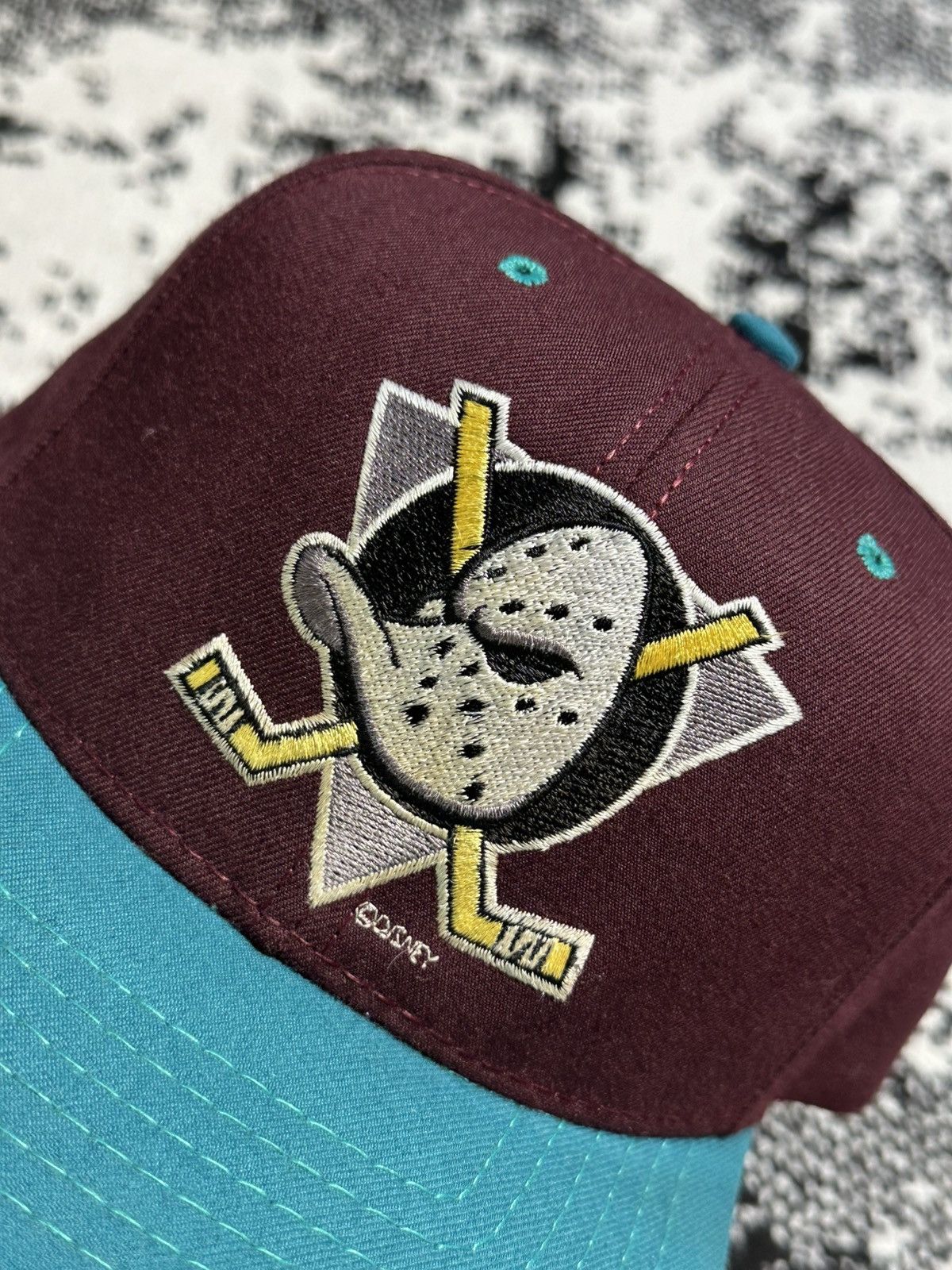 American Needle Vintage 90s Mighty Ducks Blockhat NHL Hat Size ONE SIZE - 2 Thumbnail
