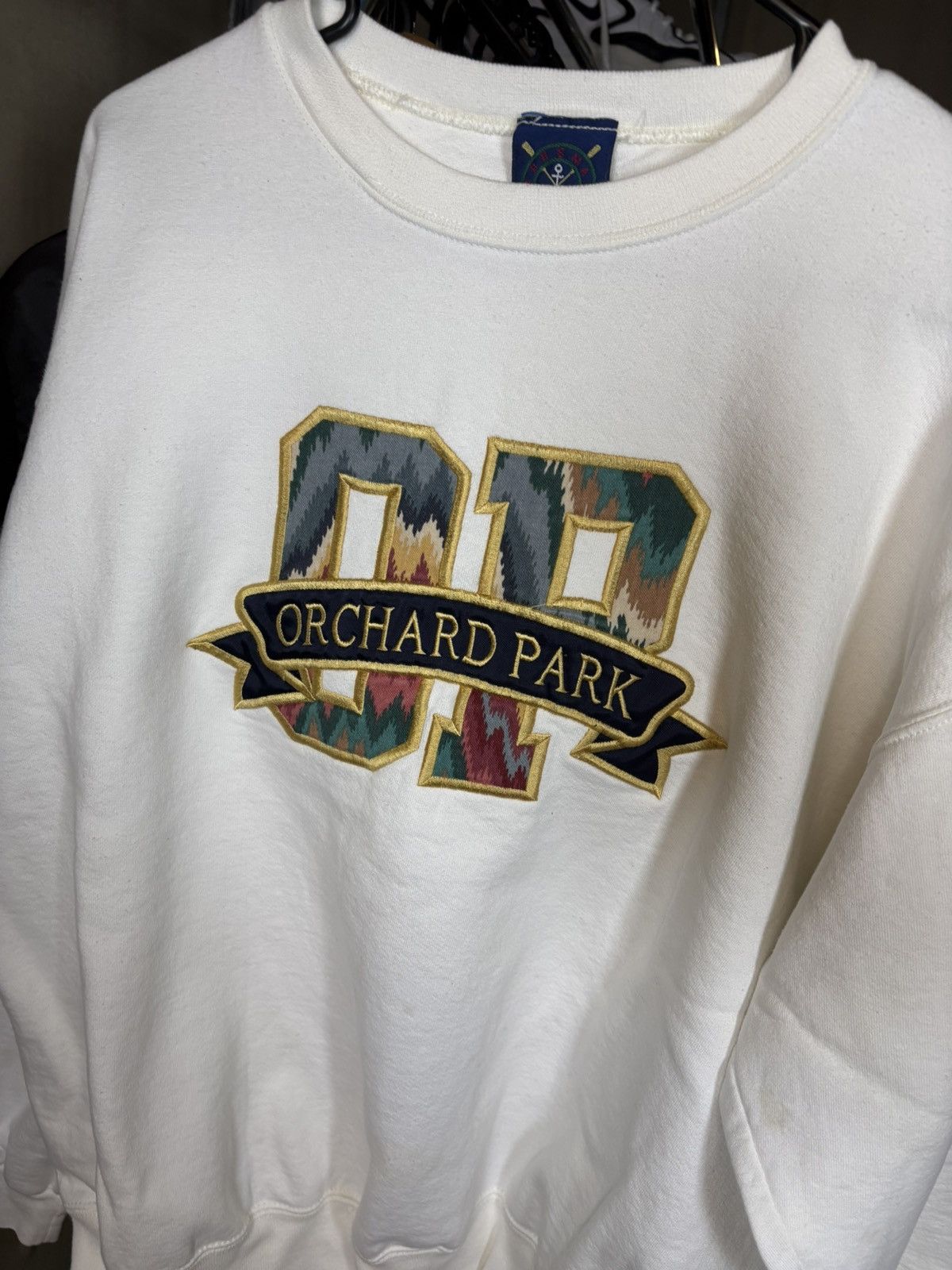 Vintage 1990s Orchard Park Buffalo Embroidered Crewneck sweatshirt Size US XL / EU 56 / 4 - 2 Thumbnail