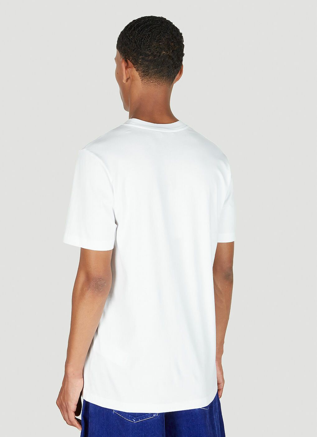 Marni o1y0225 Logo Crewneck T-Shirt in White Size US S / EU 44-46 / 1 - 4 Thumbnail