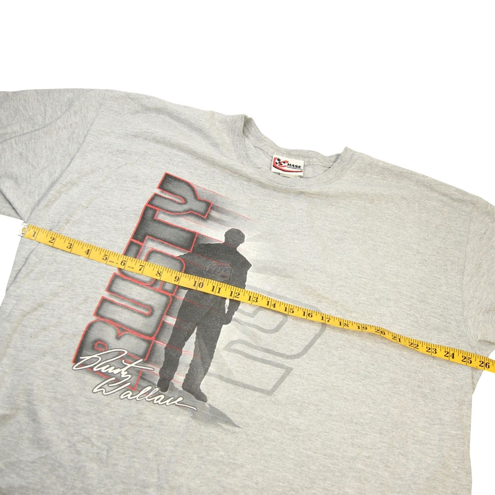 Chase Authentics VINTAGE Chase Authentics Rusty Wallace Mens XXL Graphic T Shirt Gray Size US XXL / EU 58 / 5 - 5 Thumbnail
