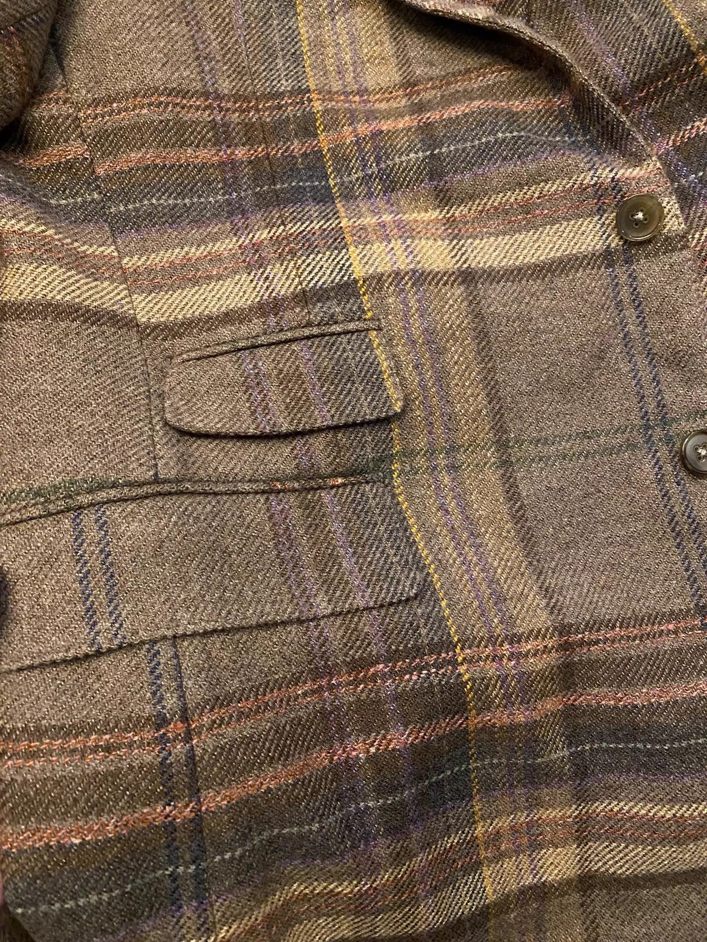 Polo Ralph Lauren Ralph Lauren Purple Label Tussah Silk Check Suit 40 Size 40R - 7 Thumbnail
