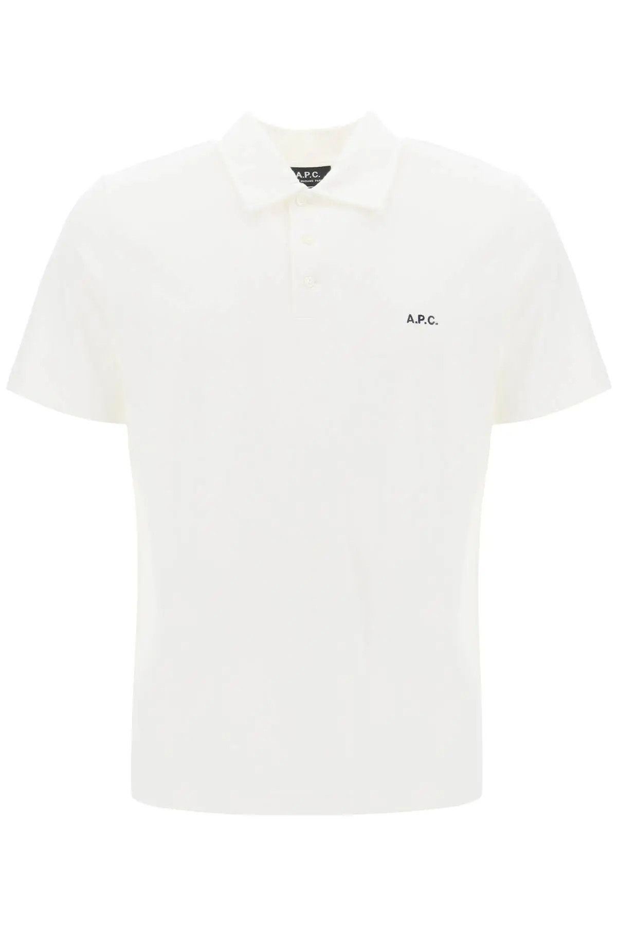 image of A P C O1S22I1N1223 Austin Polo Shirt In White, Men's (Size Small)