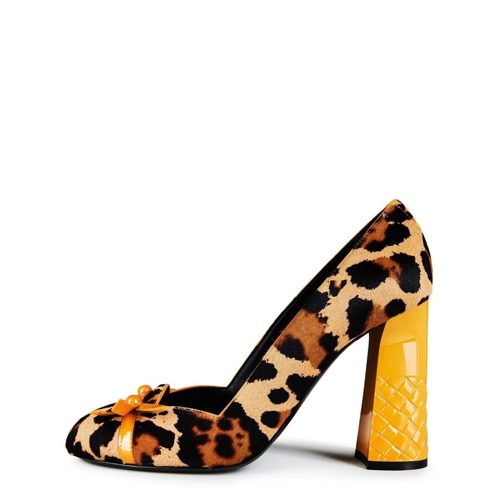 Bottega Veneta Bottega Veneta Block Heel High Heel Slip On Pumps in Multi Size US 7 / IT 37 - 5 Thumbnail