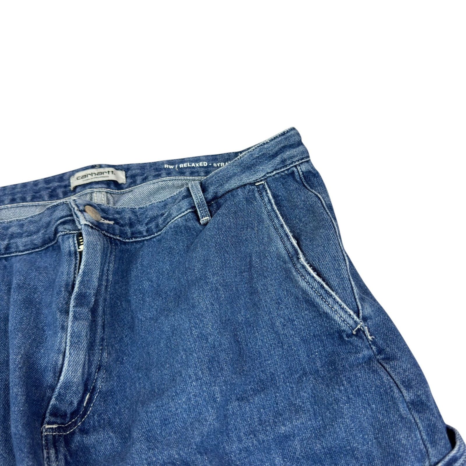 Carhartt Carhartt WIP Mens Blue Straight RW/Relaxed Pierce Pants 32 Size US 32 / EU 48 - 7 Thumbnail