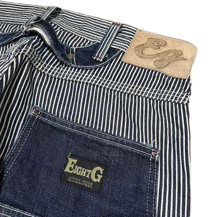 Japanese Brand Vintag Eight-G Carpenter Double Knee Hickory Pants Size US 31 - 7 Thumbnail