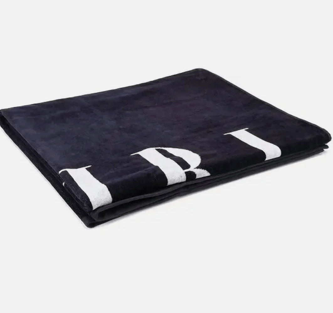 Amiri o1rshd1 Size: OS / Q:5 / Small Logo Towel in Dark Navy Size ONE SIZE - 1 Thumbnail